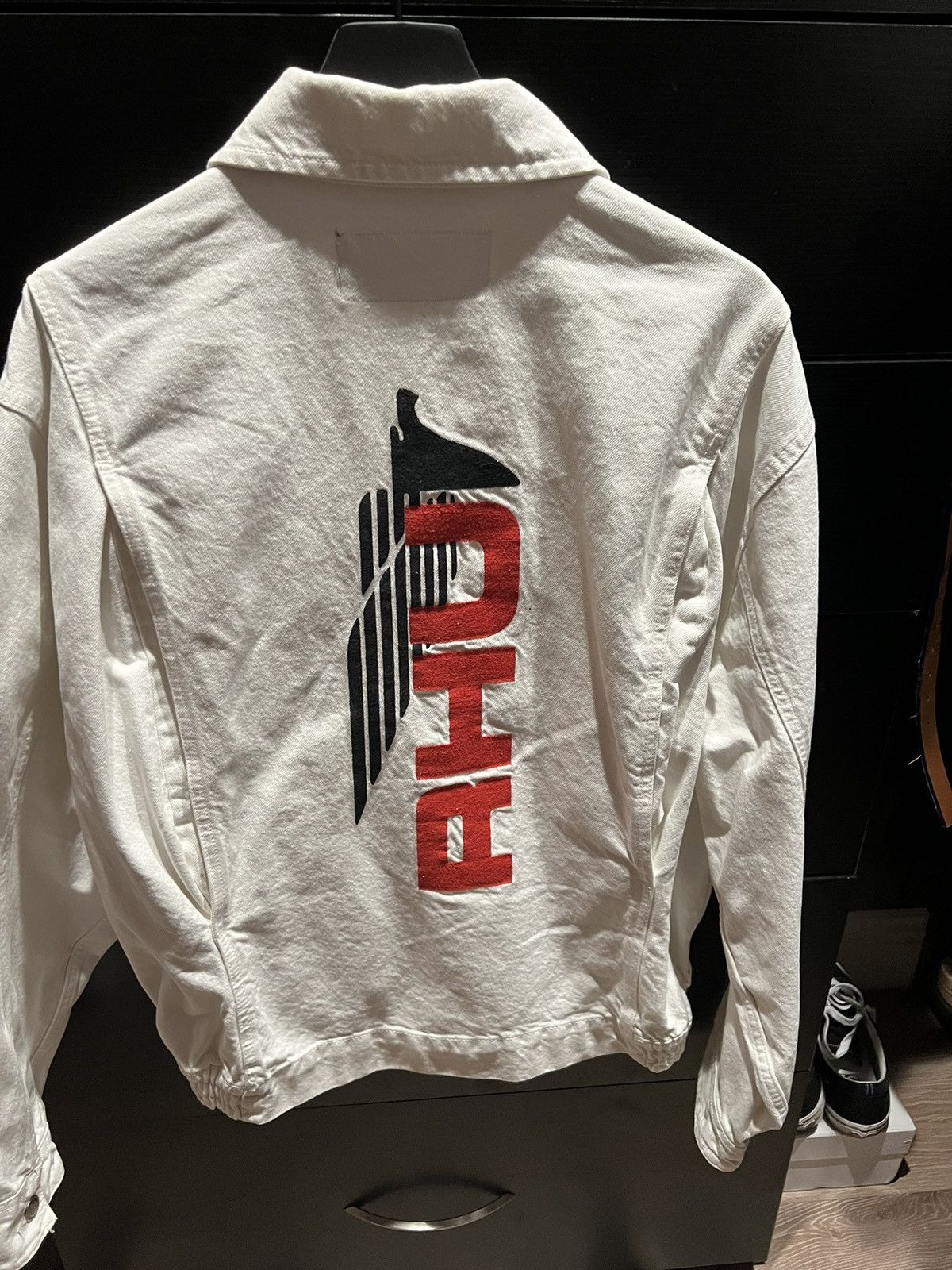 Zara 🔥🔥ZARA X RHUDE WHITE DENIM JACKET REDESIGNING HUMAN UNIFORM Grailed