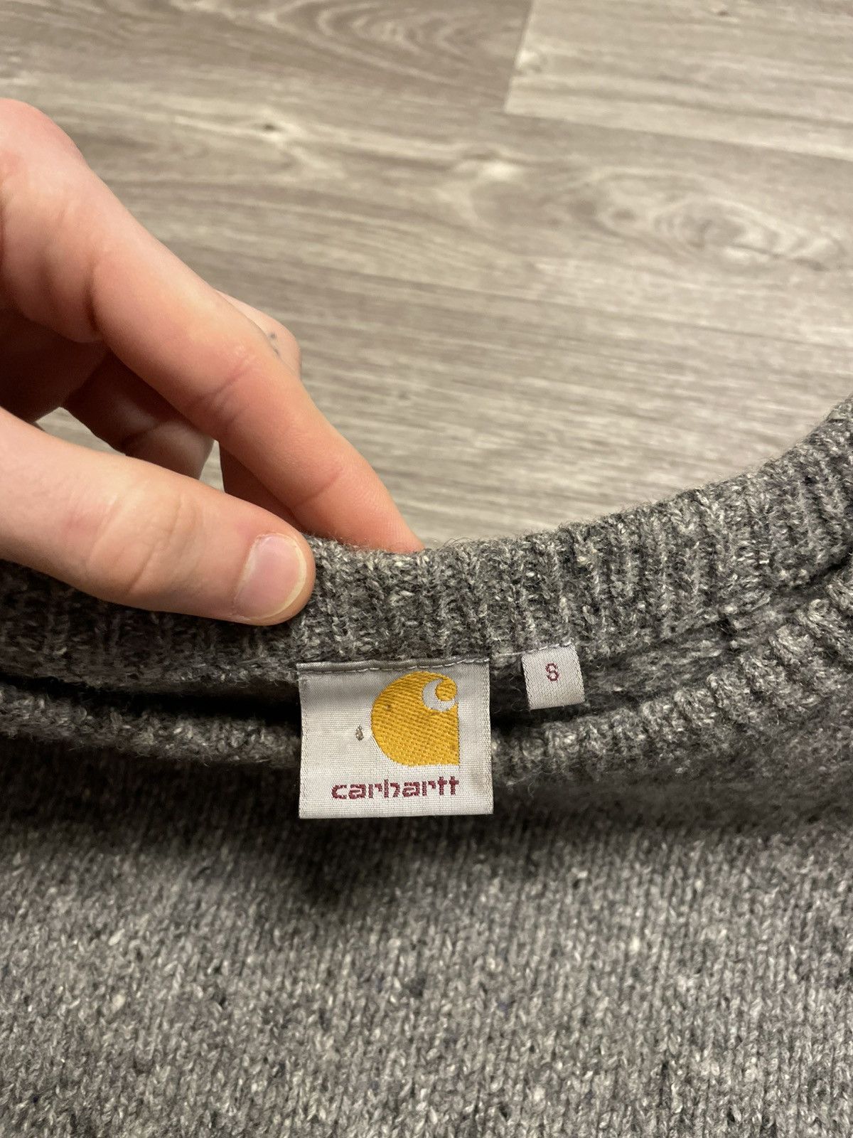 Carhartt Vintage Carhartt Gray Wool Knit Anglistic Sweater Size US S / EU 44-46 / 1 - 10 Thumbnail