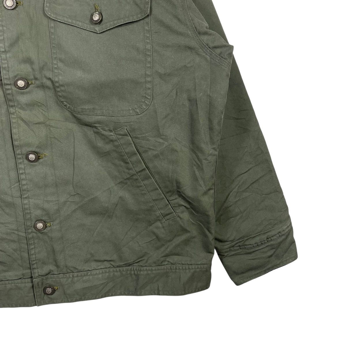 Vintage Vintage Composition Owl Patch Corduroy Collar Work Jacket Size US XL / EU 56 / 4 - 5 Thumbnail