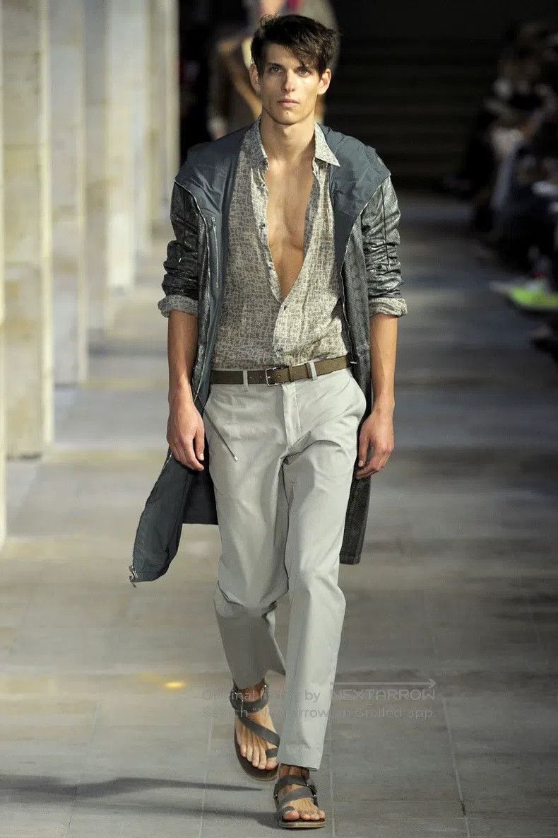 Hermes Hermes 2012SS Spring/Summer Men's Runway Ivory White Casua Size US 44 / EU 60 - 1 Thumbnail