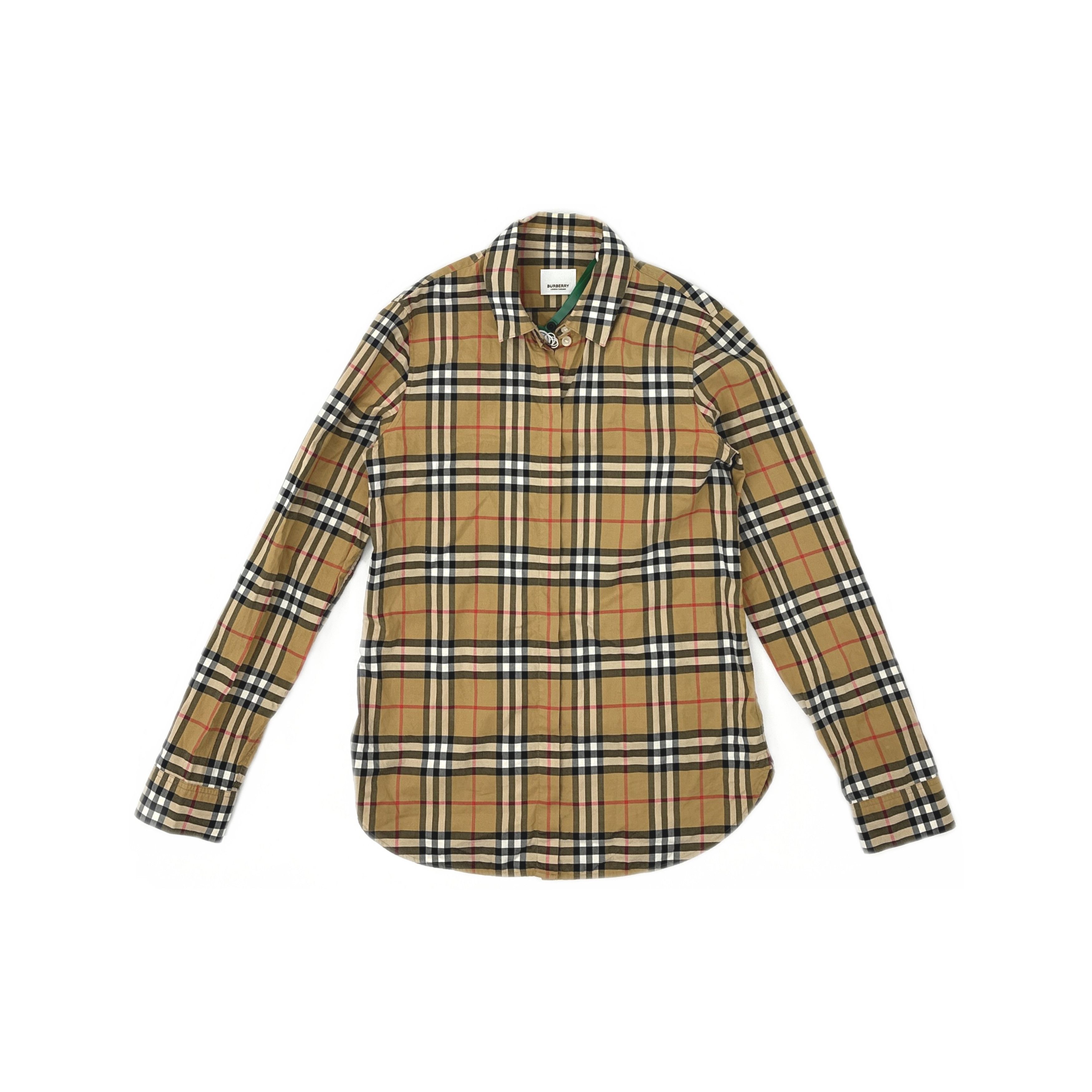Burberry Burberry Check Button Up Shirt Size 2 Size XS / US 0-2 / IT 36-38 - 1 Thumbnail