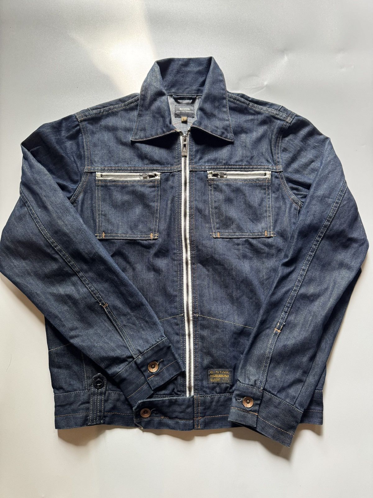 G-Star Indigo Blue 70s Western Jacket Size US L / EU 52-54 / 3 - 2 Thumbnail