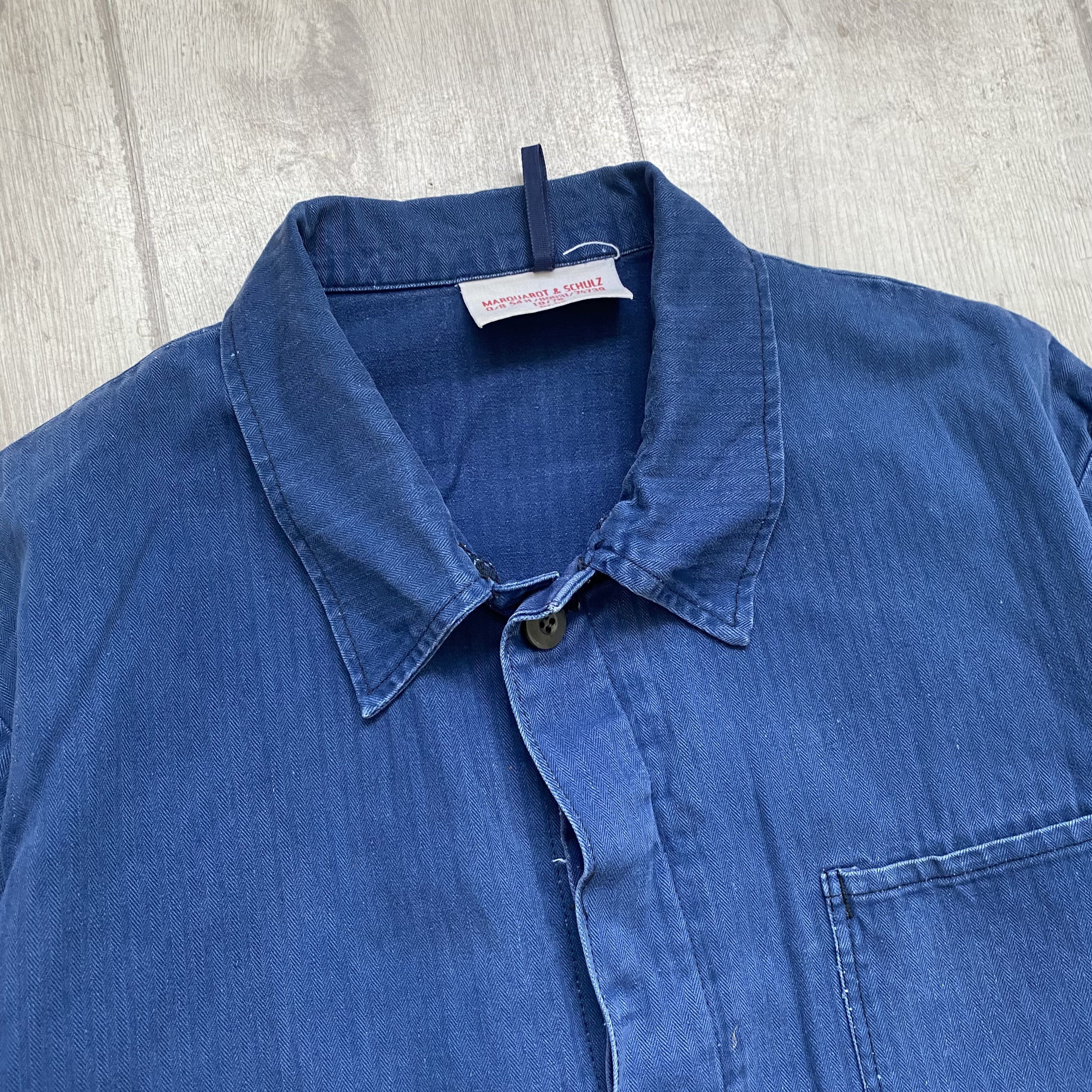 Le Laboureur ⚙️ Vintage 80s Faded Safor French Coverall Worker jumpsuit Size US 32 / EU 48 - 15 Thumbnail