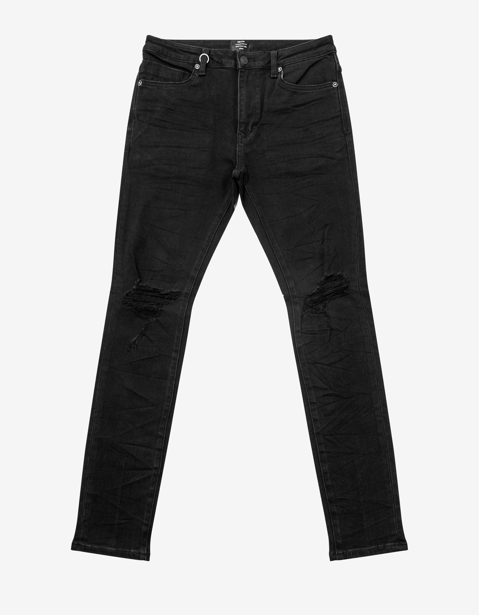 NEUW Denim Rebel Skinny Friction Distressed Black Jeans Size US 32 / EU 48 - 1 Thumbnail
