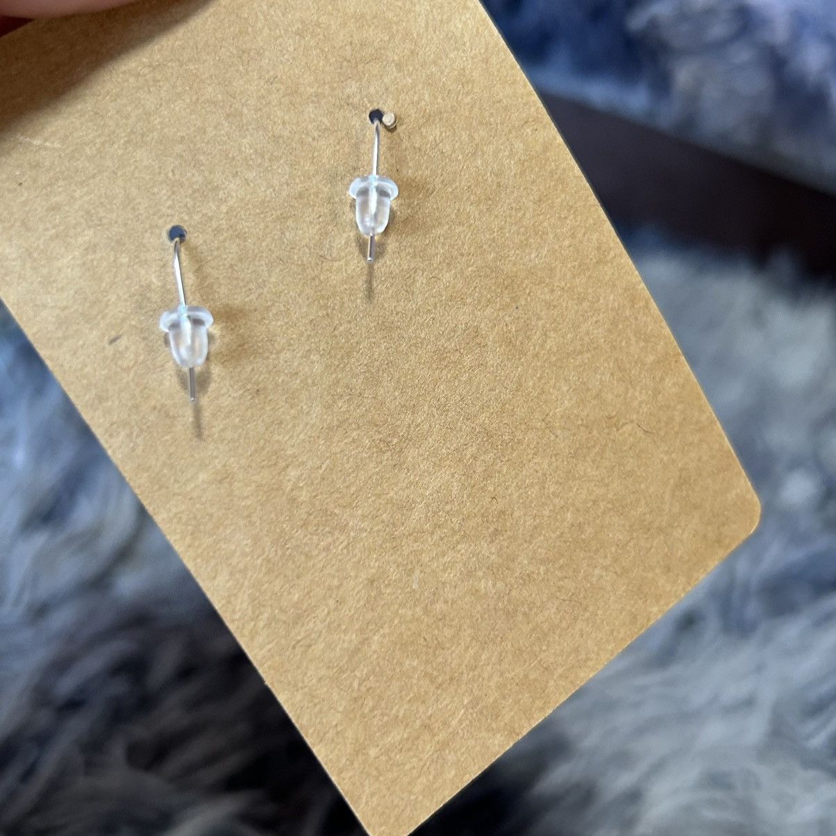 Handmade Handcrafted genuine dyed howlite dragon vein earrings Size ONE SIZE - 4 Thumbnail