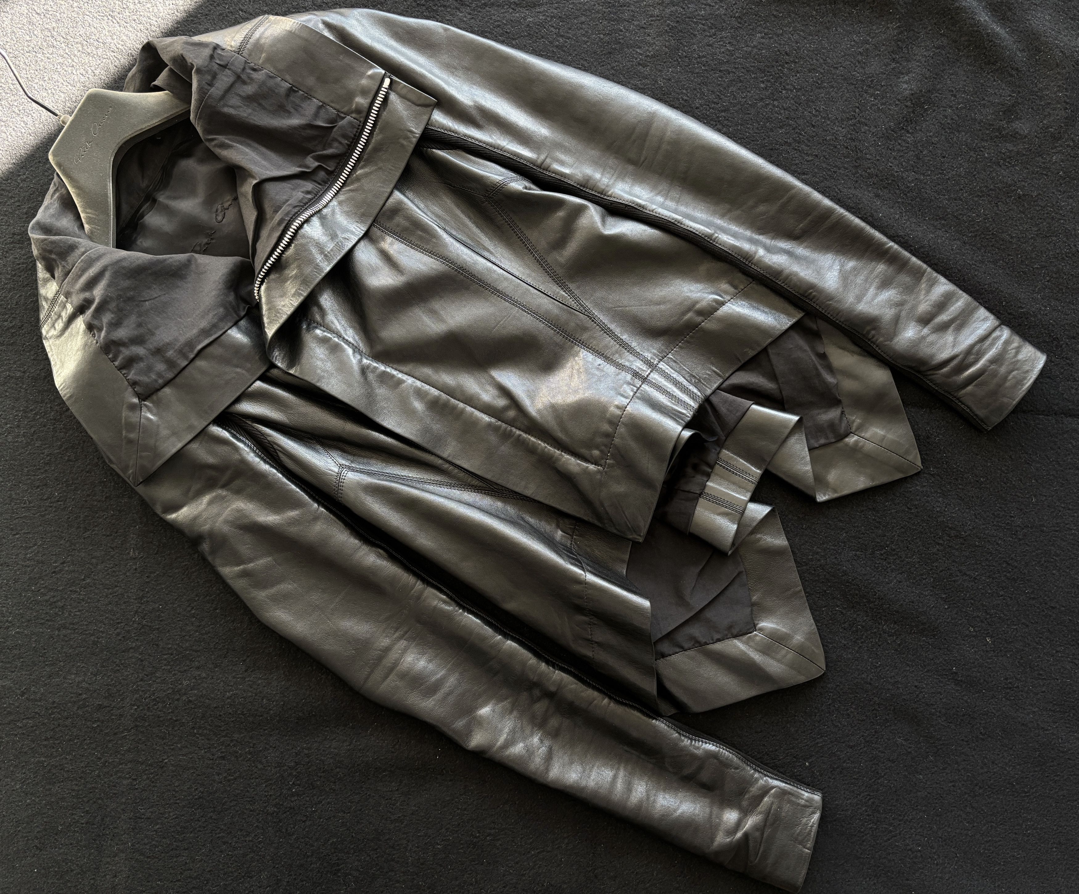 Rick Owens Rick Owens Lamb Skin Naska Biker Jacket IT 38 Size XS / US 0-2 / IT 36-38 - 7 Thumbnail