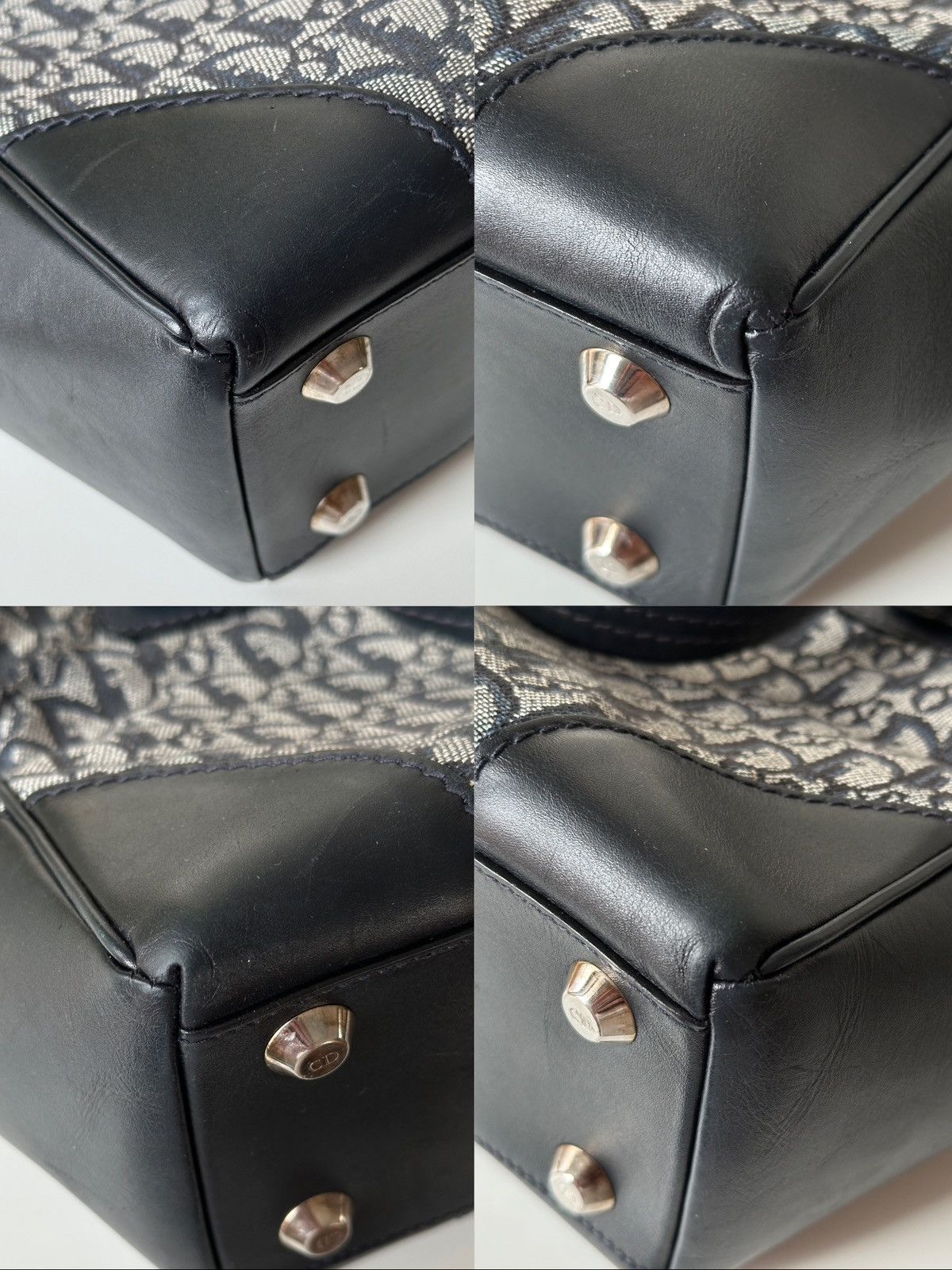Christian Dior Monsieur DIOR Monogram Navy Diorissimo Canvas Medium Tote Bag Size ONE SIZE - 13 Thumbnail