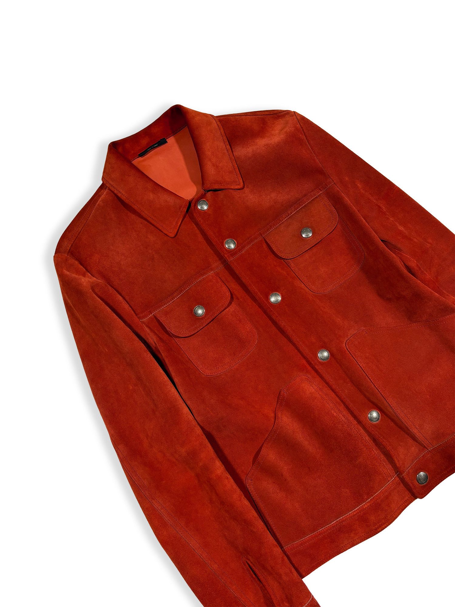 Tom Ford TOM FORD Ultimate Cashmere Suede Western Jacket Red Size 50 Size US M / EU 48-50 / 2 - 6 Thumbnail