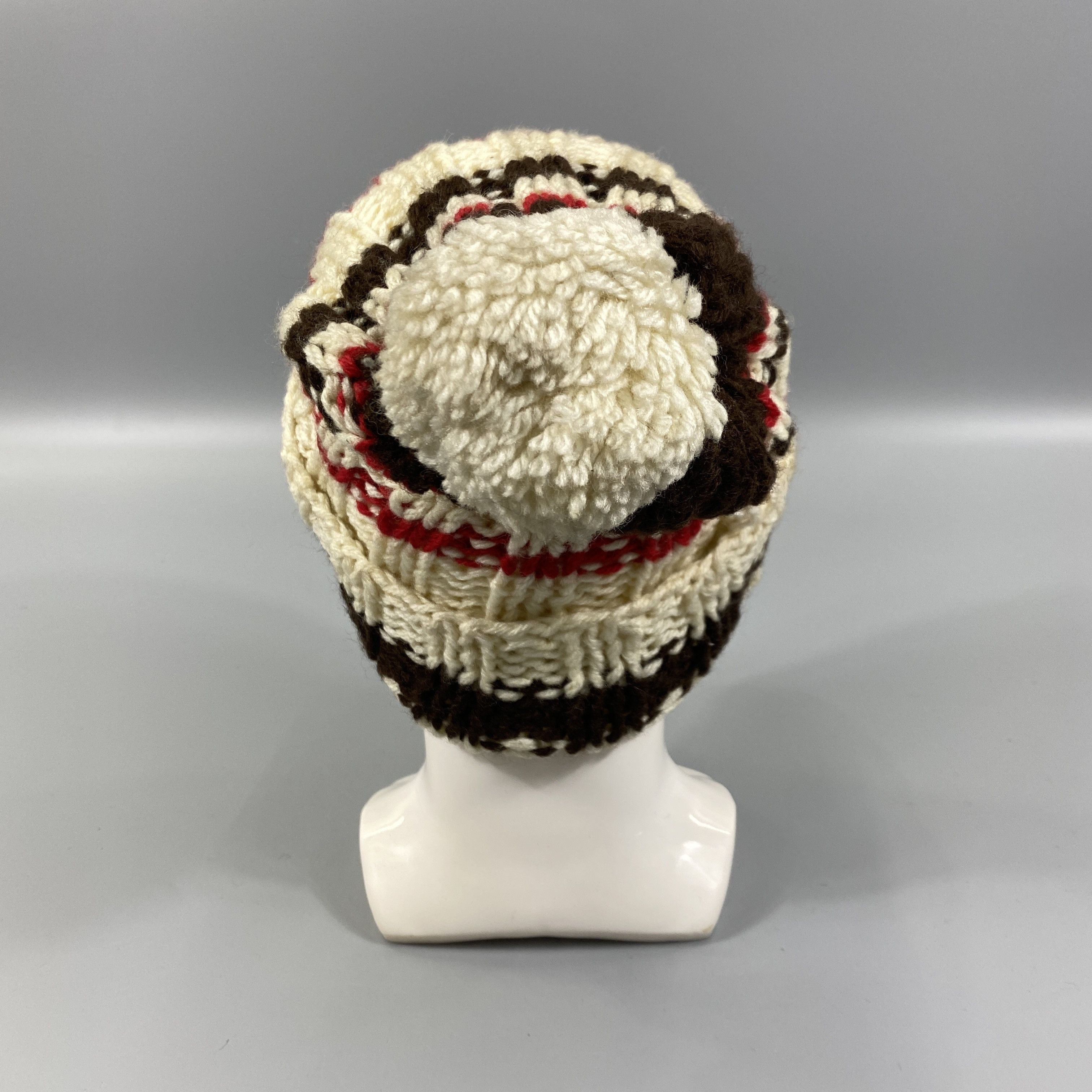 Japanese Brand Knit Stripe Snow Cap Beanie Hat -BN1167 Size ONE SIZE - 4 Thumbnail