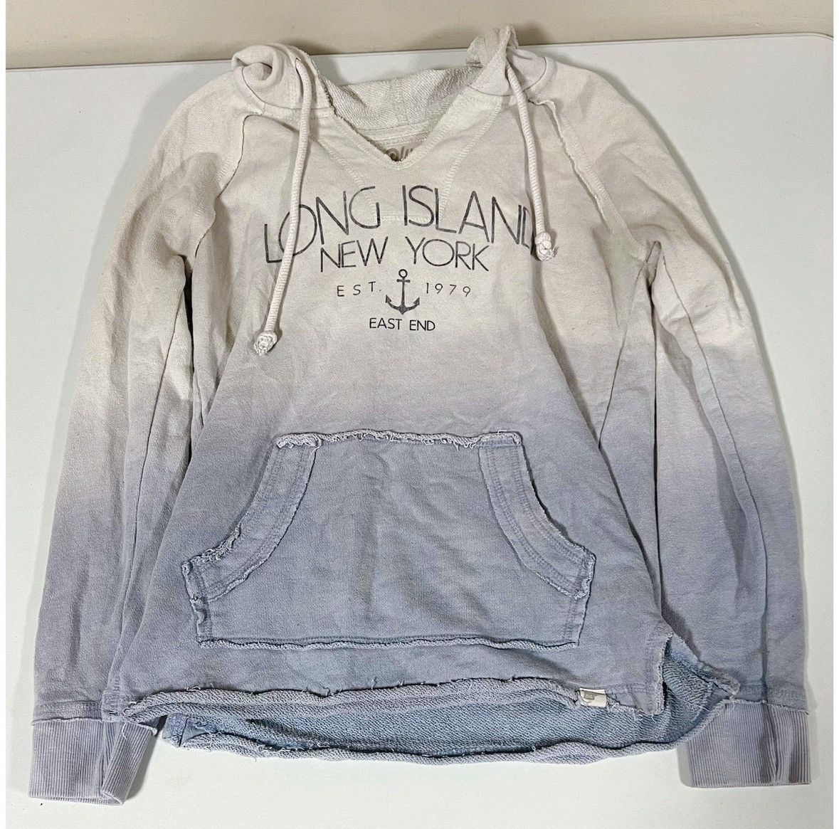 All Blues Blue Ombré ‘Long Island New York’ Sweatshirt Hoodie Size S ⚓️ Size S / US 4 / IT 40 - 2 Thumbnail
