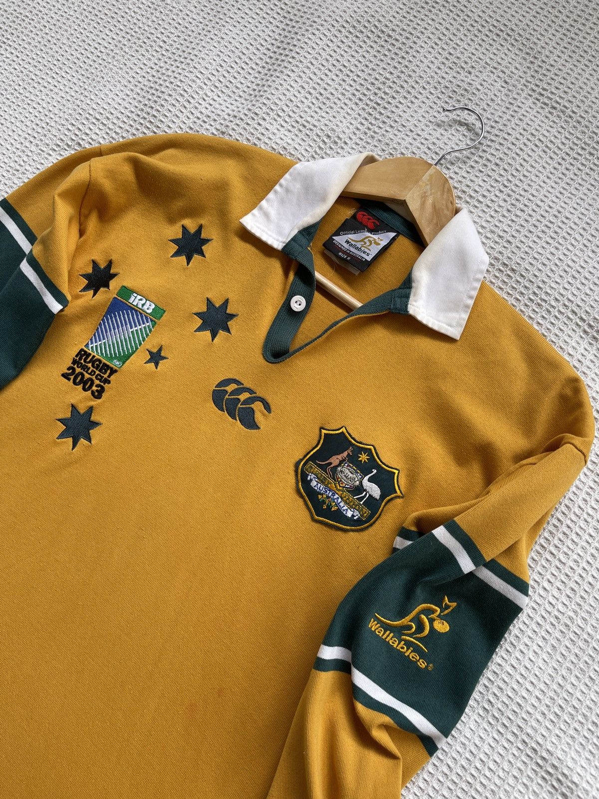 Canterbury of New Zealand Rare🔥Vintage CANTERBURY iRB Rugby World Cup Shirt Size US M / EU 48-50 / 2 - 16 Thumbnail