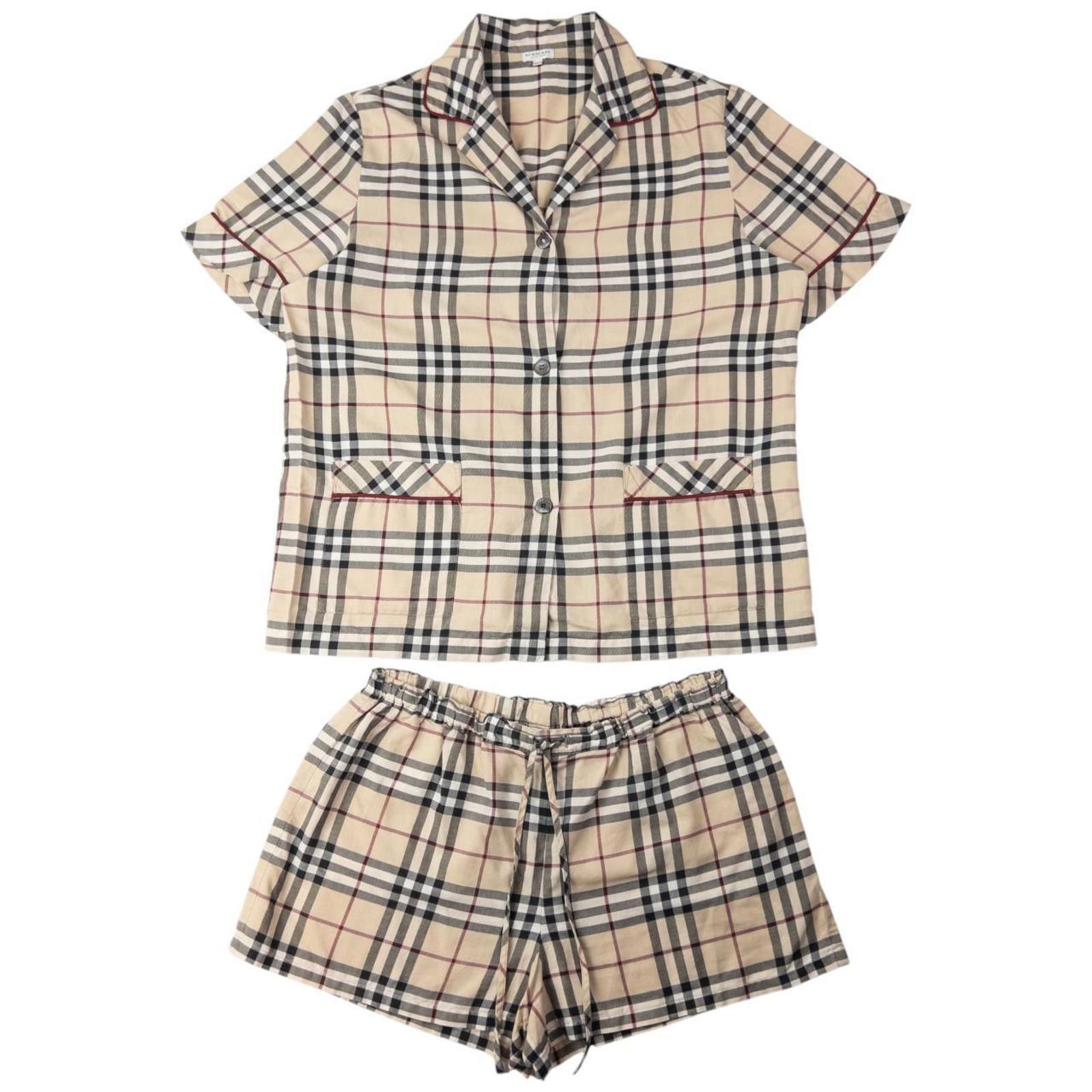 Burberry Vintage Burberry Nova Check Short Pyjama Set Womens Size L Size ONE SIZE - 1 Thumbnail
