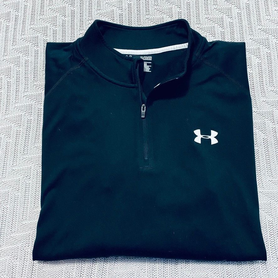 Under Armour Under Armour black quarter zip loose heatgear pullover Size US XL / EU 56 / 4 - 1 Thumbnail