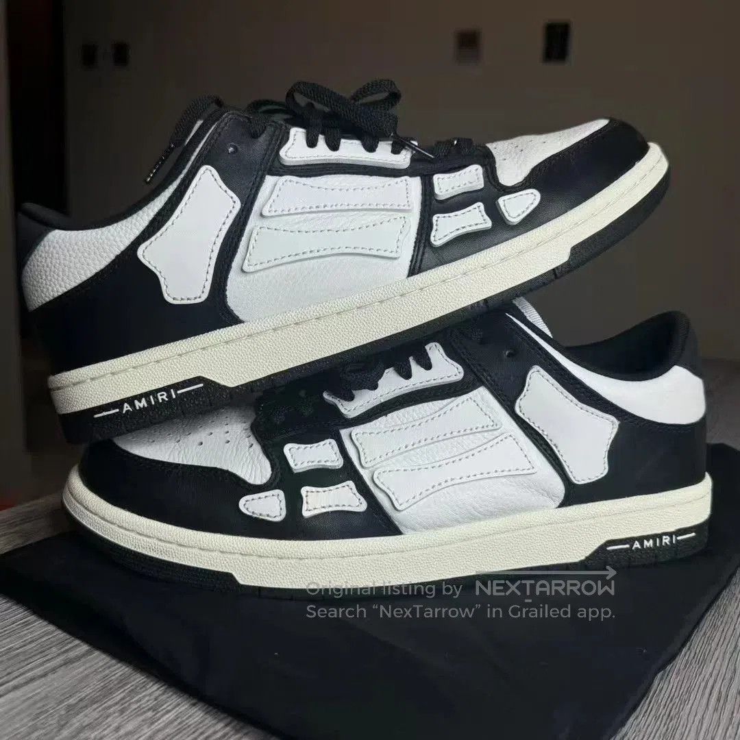 Amiri Black and White Low-Top Sneakers. Size US 10 / EU 43 - 2 Thumbnail