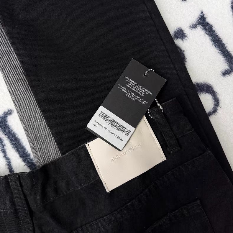 Askyurself Askyurself Black Paneled Bootcut Jeans Q10 Size US 38 / EU 54 - 2 Thumbnail