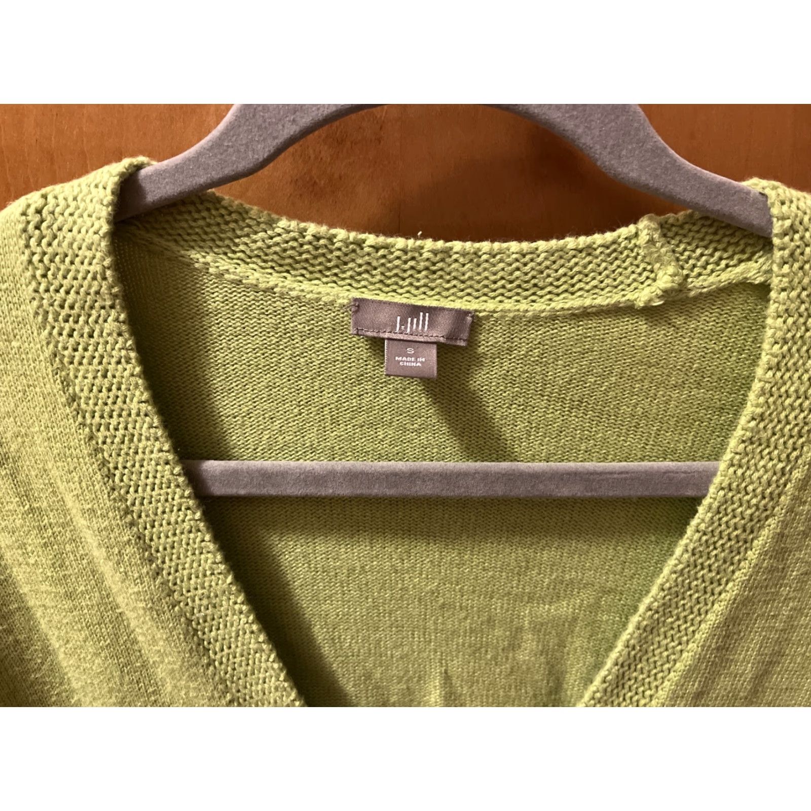 J. Jill J. Jill Women's Cardigan Sweater Small Green V-Neck Knit Pockets Casual Travel Workwear Autumn Winter Size S / US 4 / IT 40 - 2 Thumbnail