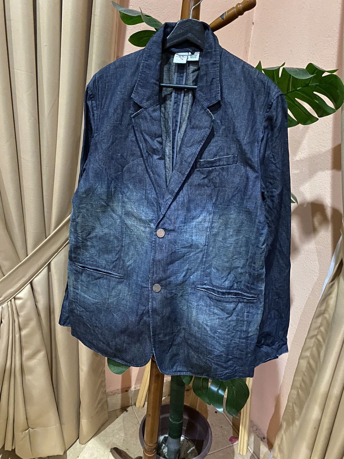 Armani Exchange Armani Exchange Denim Blazer - Vintage Casual Jacket Size US L / EU 52-54 / 3 - 4 Thumbnail