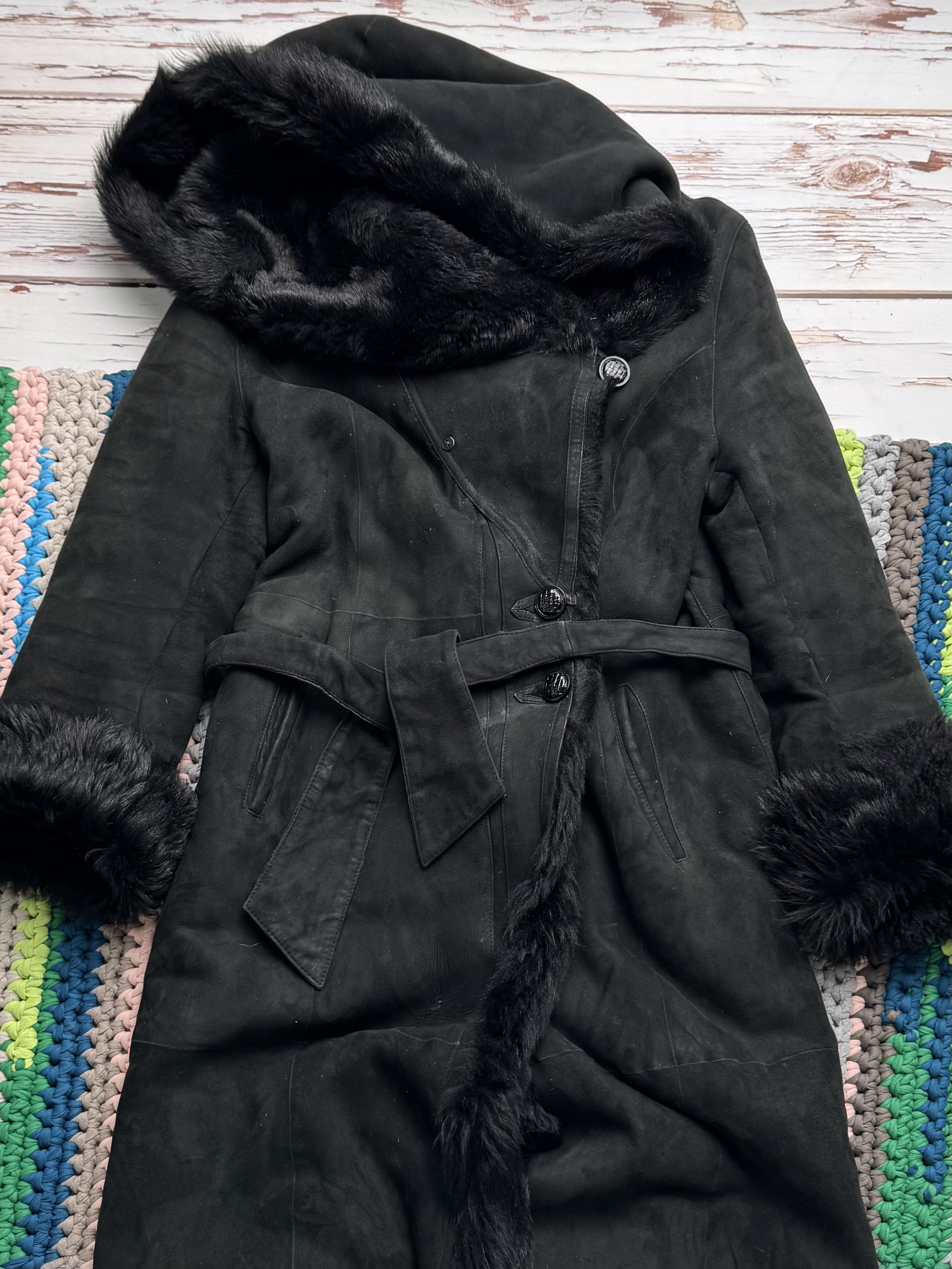 Vintage Vintage Real Leather Hooded Coat (D15)(D10) Size XL / US 12-14 / IT 48-50 - 7 Thumbnail