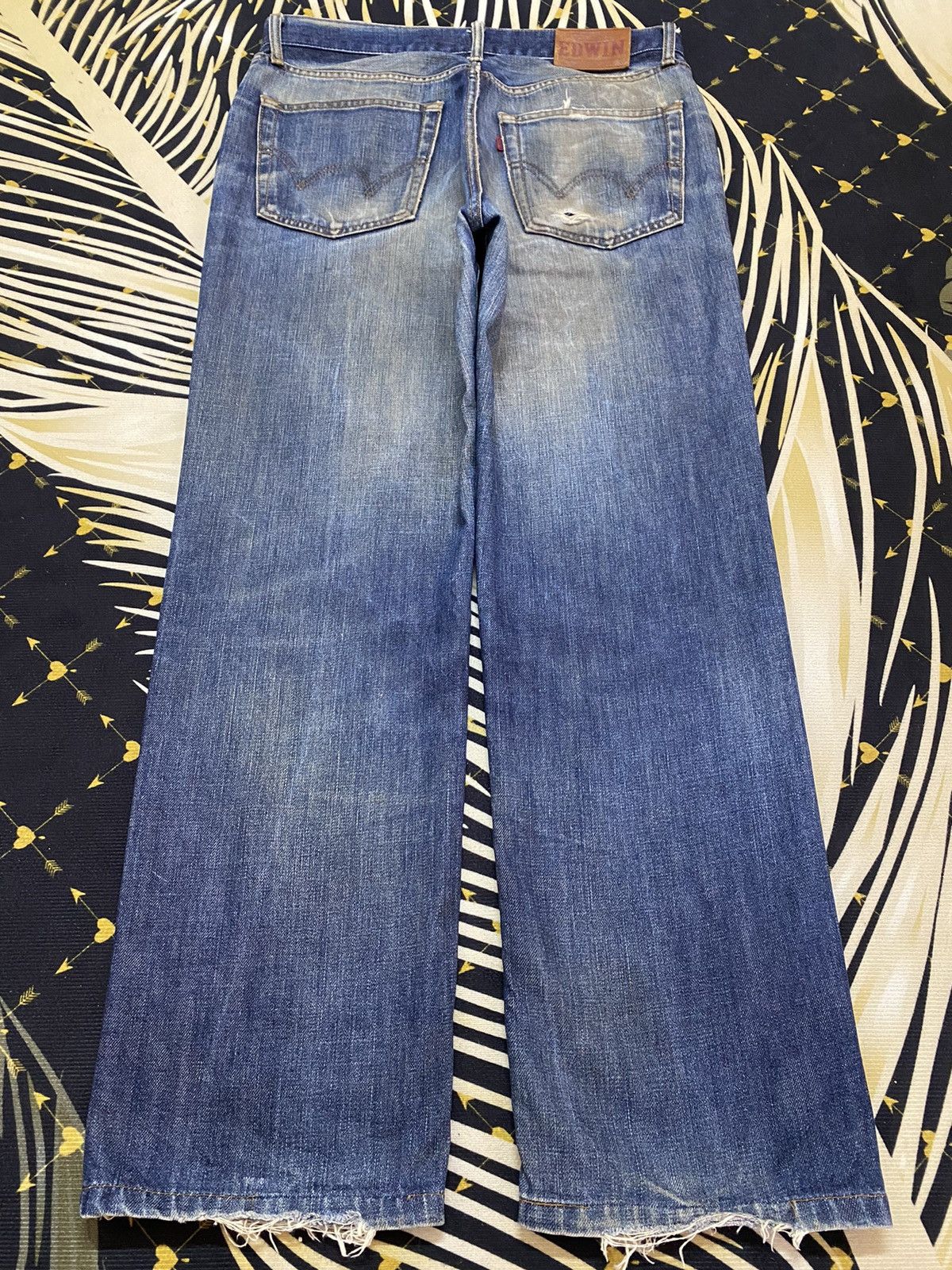 Edwin Vintage Japanese Brands Edwin503 Mud Wash Loose Jeans Size US 34 / EU 50 - 2 Thumbnail