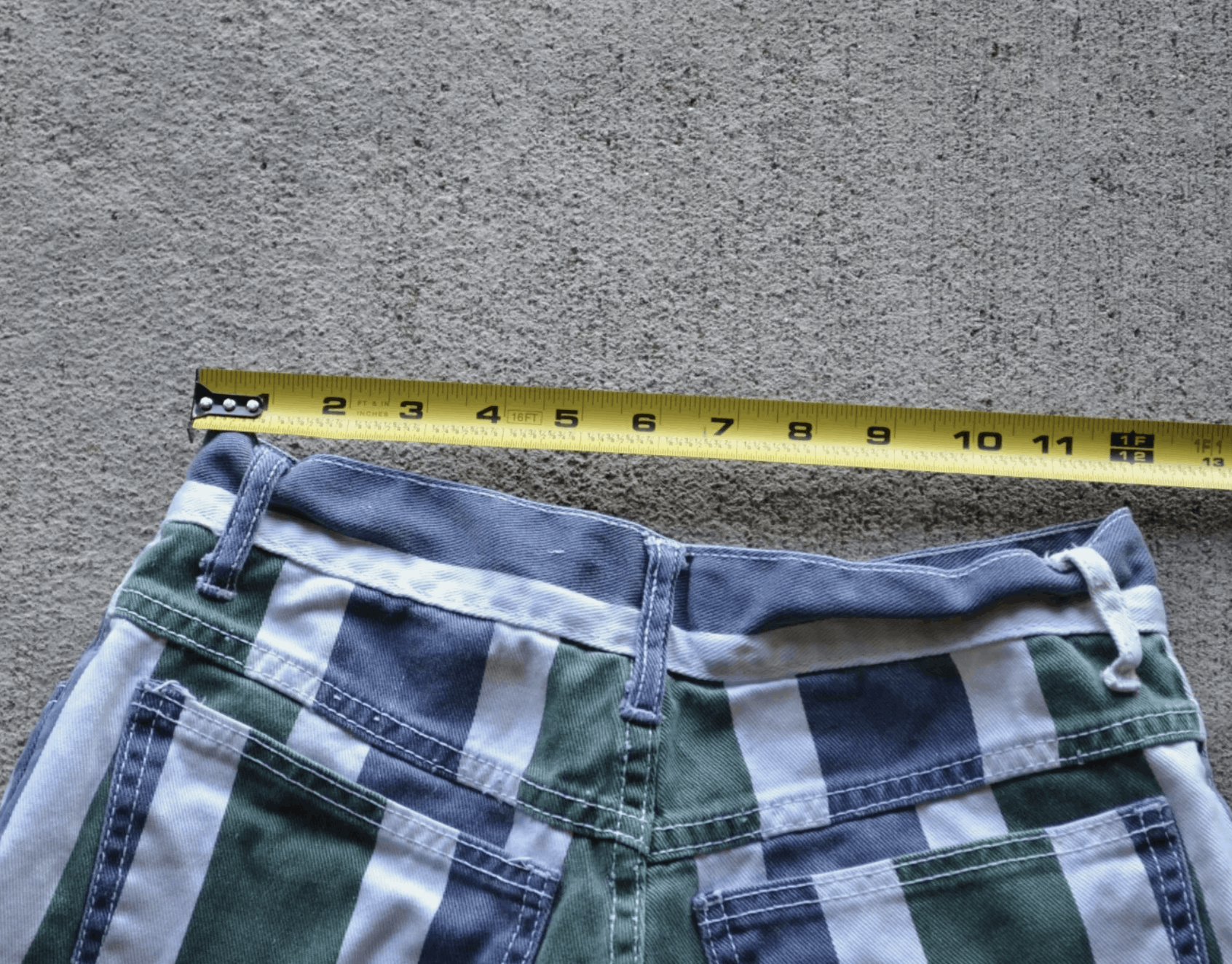 Vintage basic blues Iou shorts striped size 9 Size 32" / US 10 / IT 46 - 5 Thumbnail