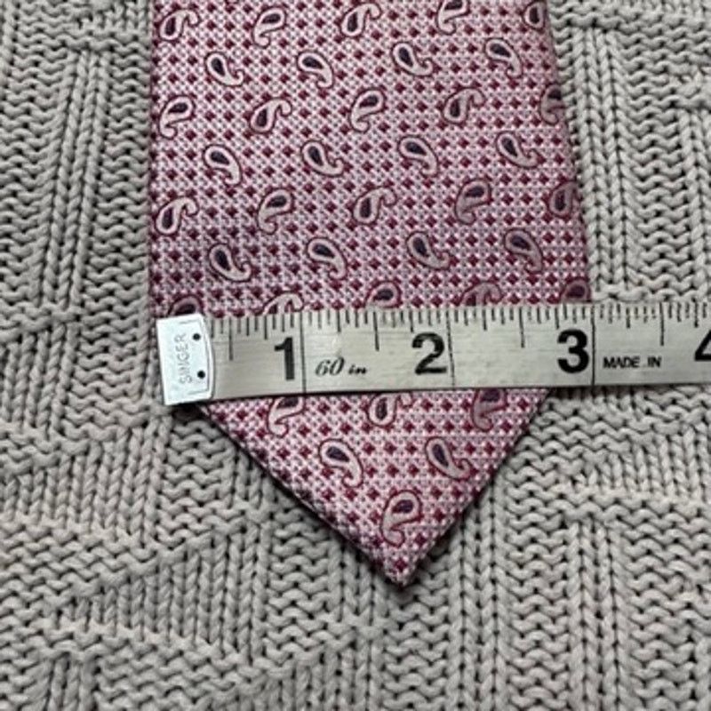 Bachrach Bachrach pink small paisley silk tie Size ONE SIZE - 4 Thumbnail