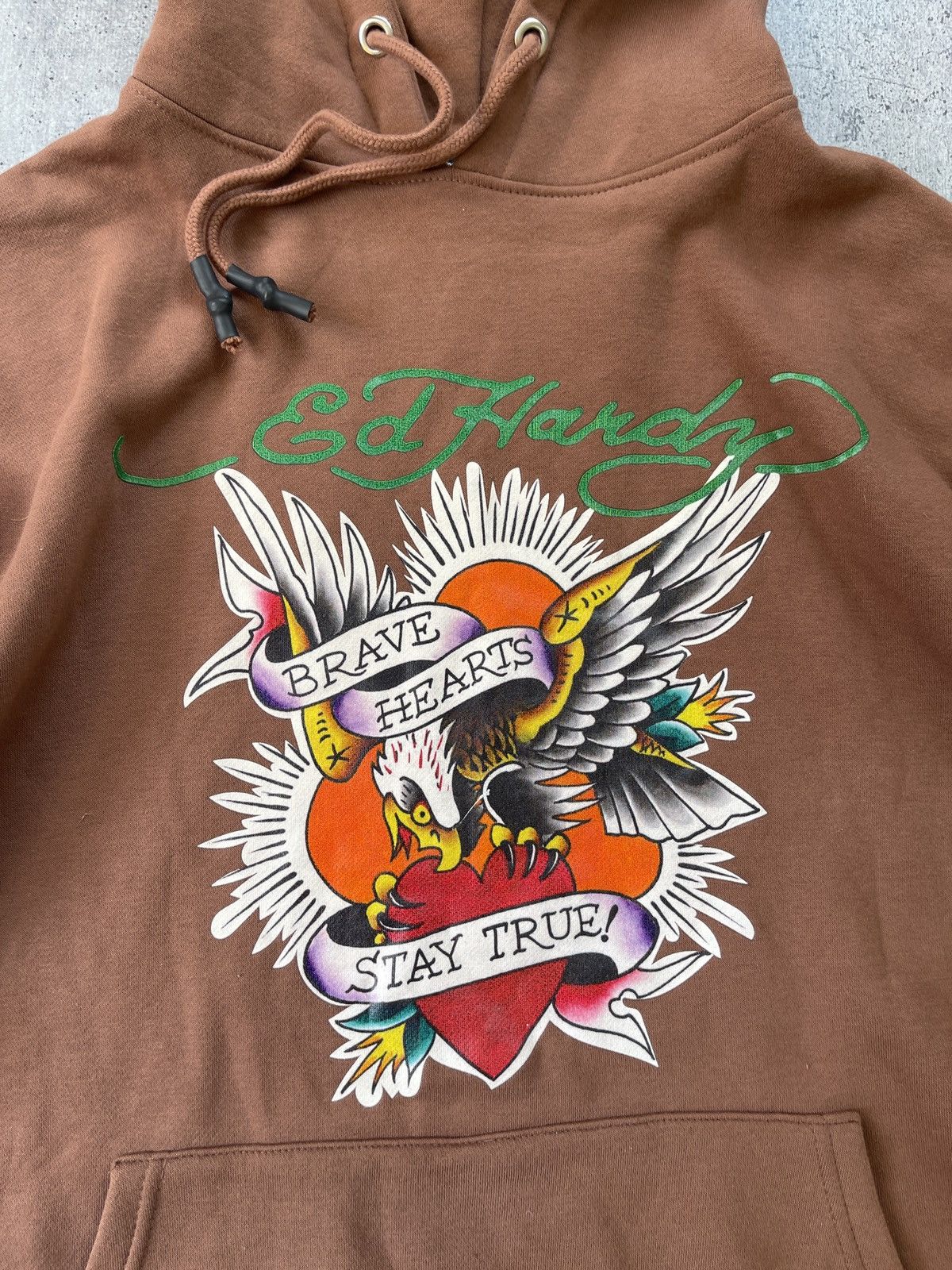 Beauty Beast Ed hardy hoodie print Iswn retro punk style Size US S / EU 44-46 / 1 - 4 Thumbnail