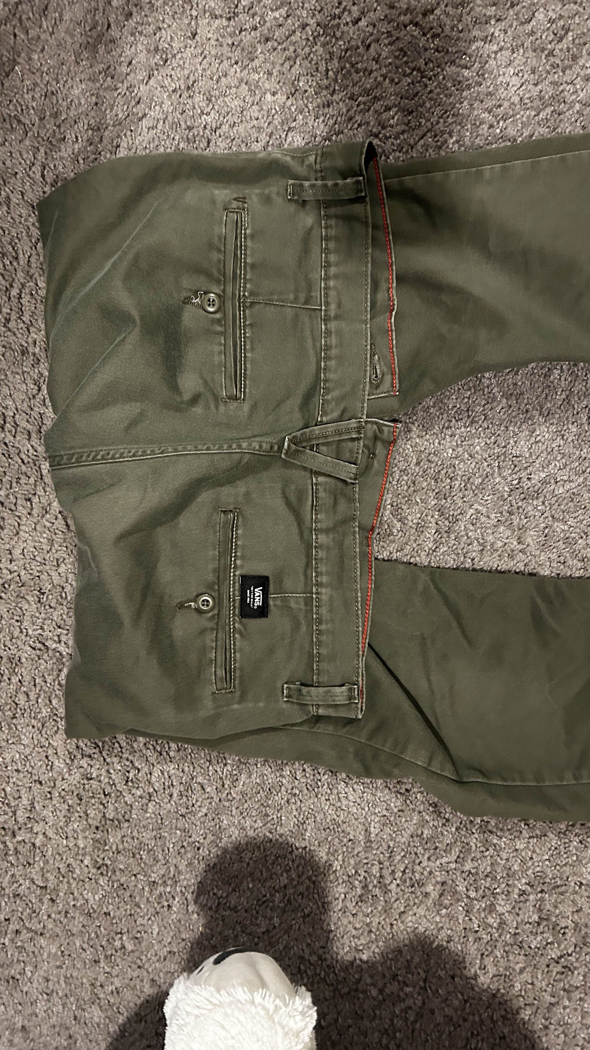 Vans Vans Khaki and Olive Chinos Size US 33 - 6 Thumbnail