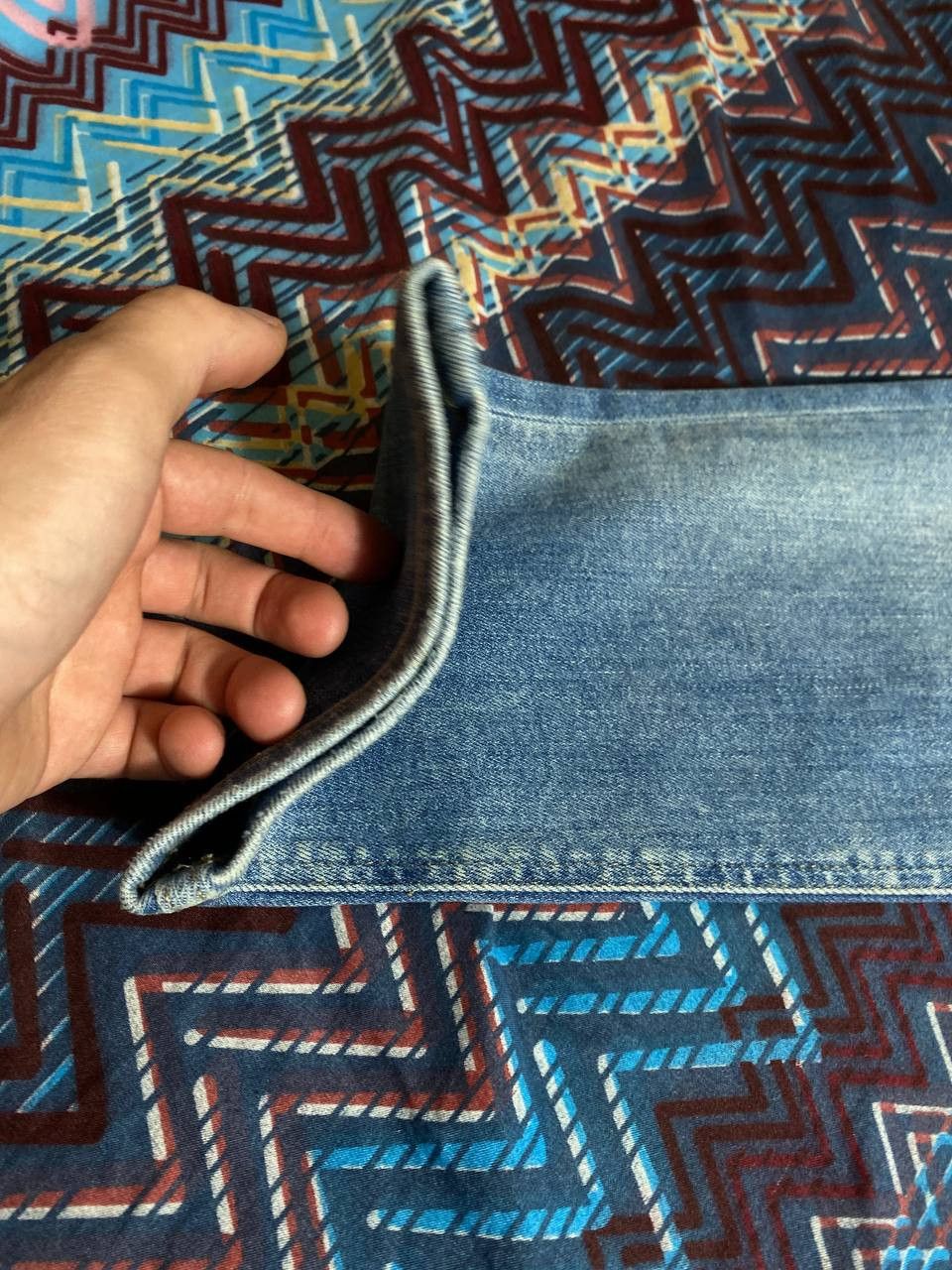 Tommy Hilfiger × Vintage Vintage Flared Wash Denim Distressed Pants Japan Y2k Size US 33 - 11 Thumbnail