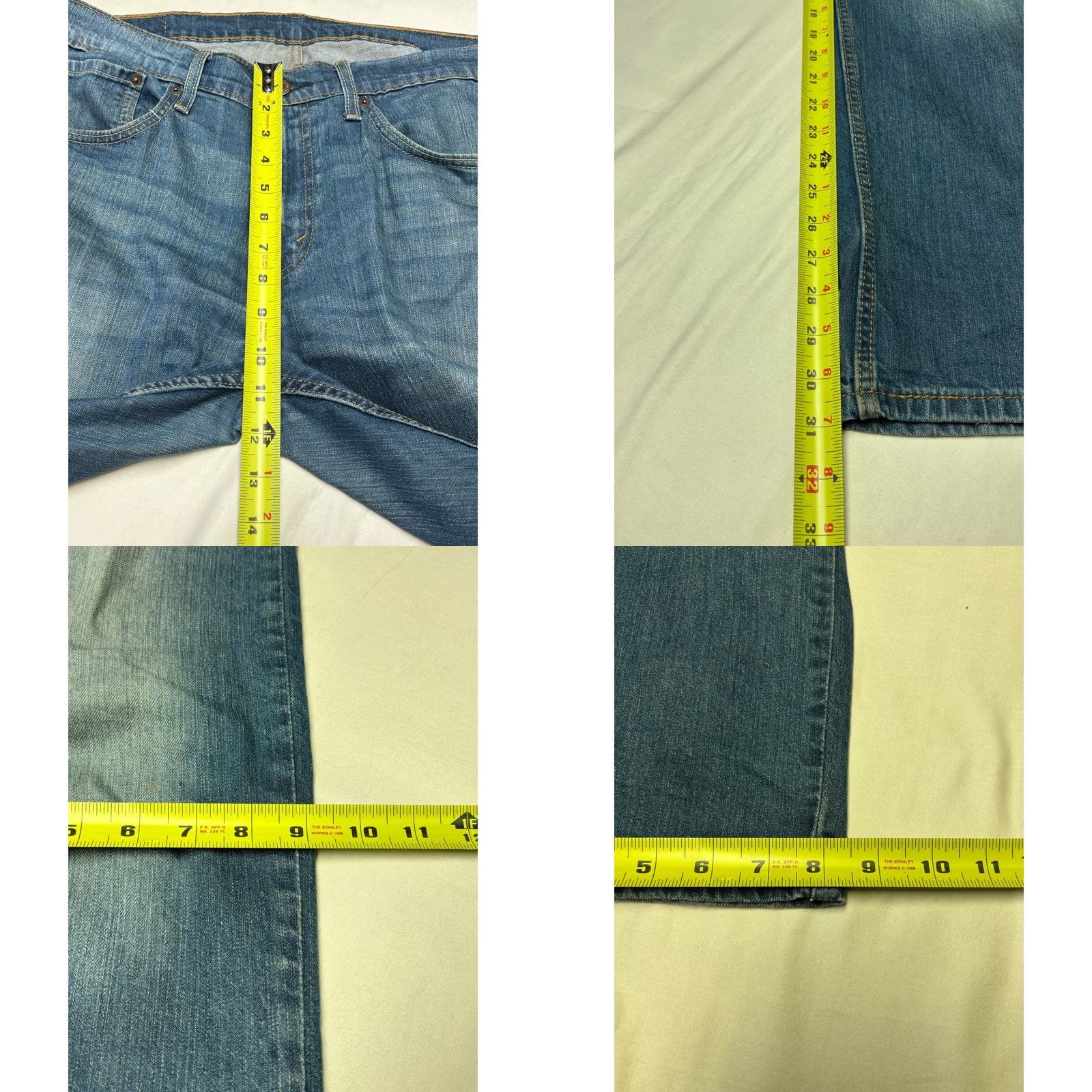 Levi's Levi's 559 Relaxed Straight Jeans Mens 34x32 Blue Denim Medium Wash 00559-0340 Size US 34 / EU 50 - 9 Thumbnail
