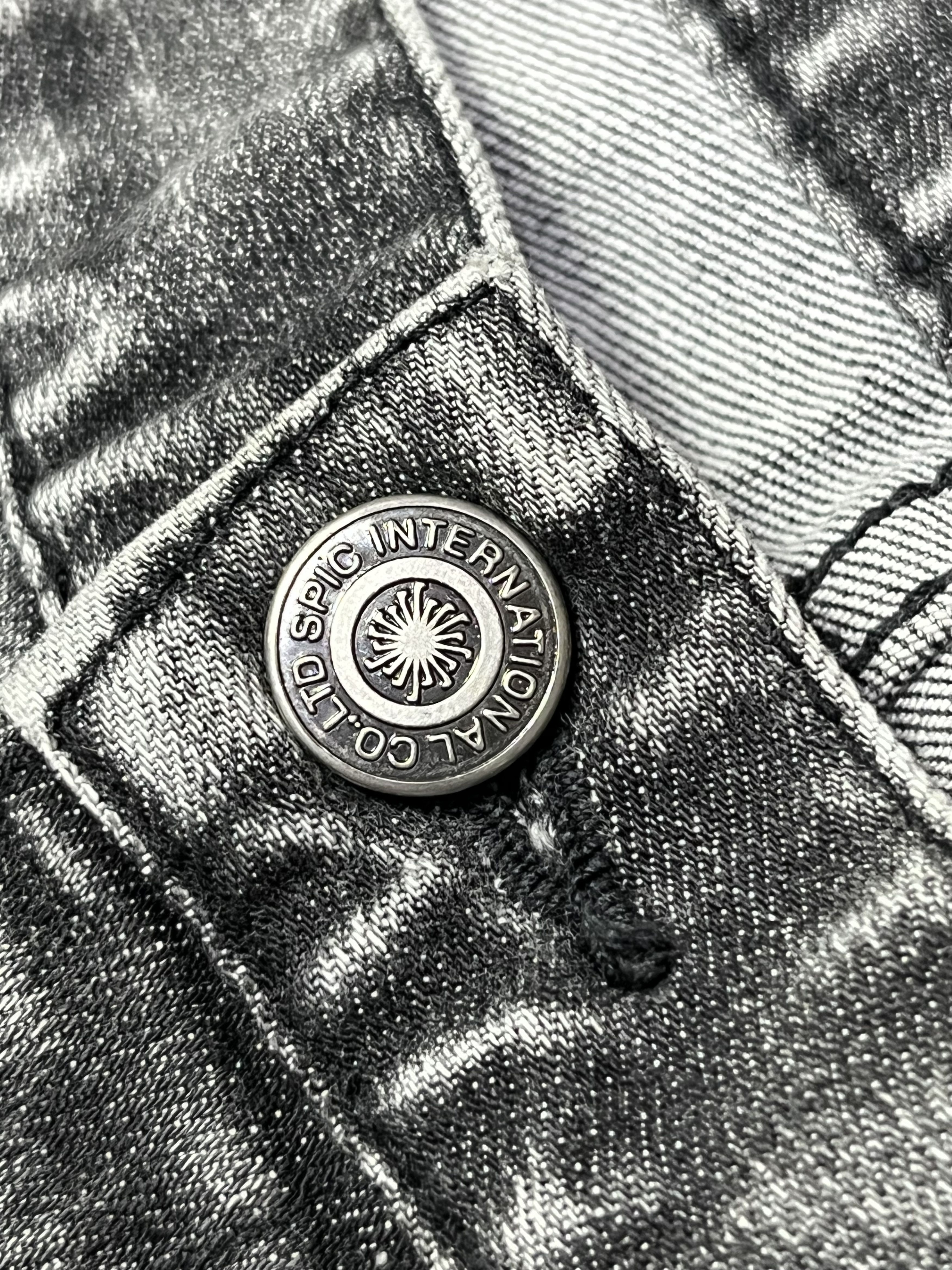 Fragment Design × Tornado Mart × Vintage FYE 90’s TORNADO MART Smoke Clawmark Whisker Stretch Denim Size US 32 / EU 48 - 9 Thumbnail