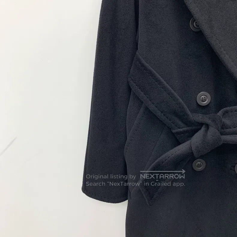 Max Mara Max Mara Black Woolen Collar Double Breasted Long Sleeve B Size XXS / US 00 / IT 34 - 4 Thumbnail