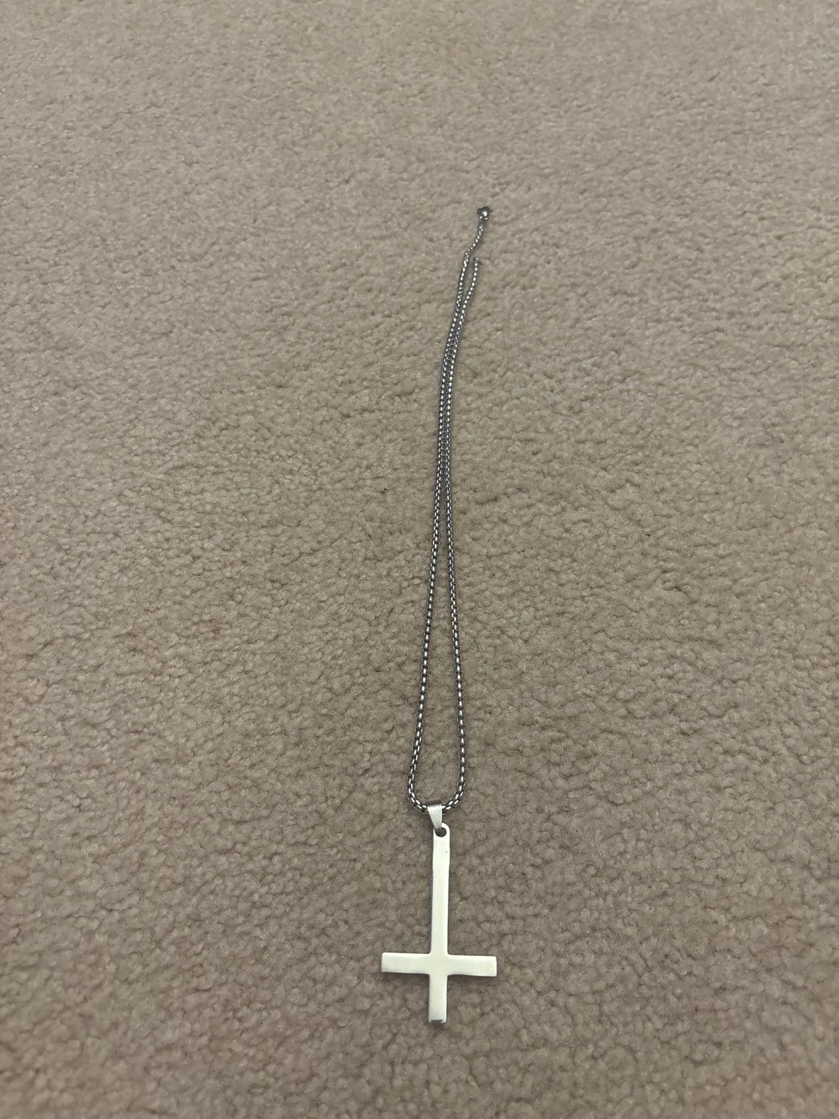 Other Stainless Steel Upside-Down Cross Unisex Size ONE SIZE - 1 Preview