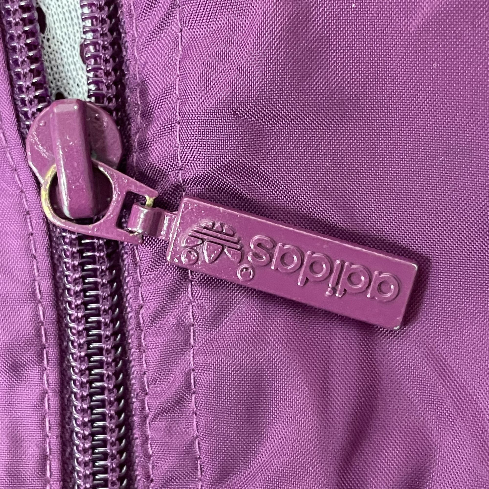 Adidas Vtg Adidas Purple Colorblock SPELLOUT Track NEON Jacket Size US L / EU 52-54 / 3 - 12 Thumbnail