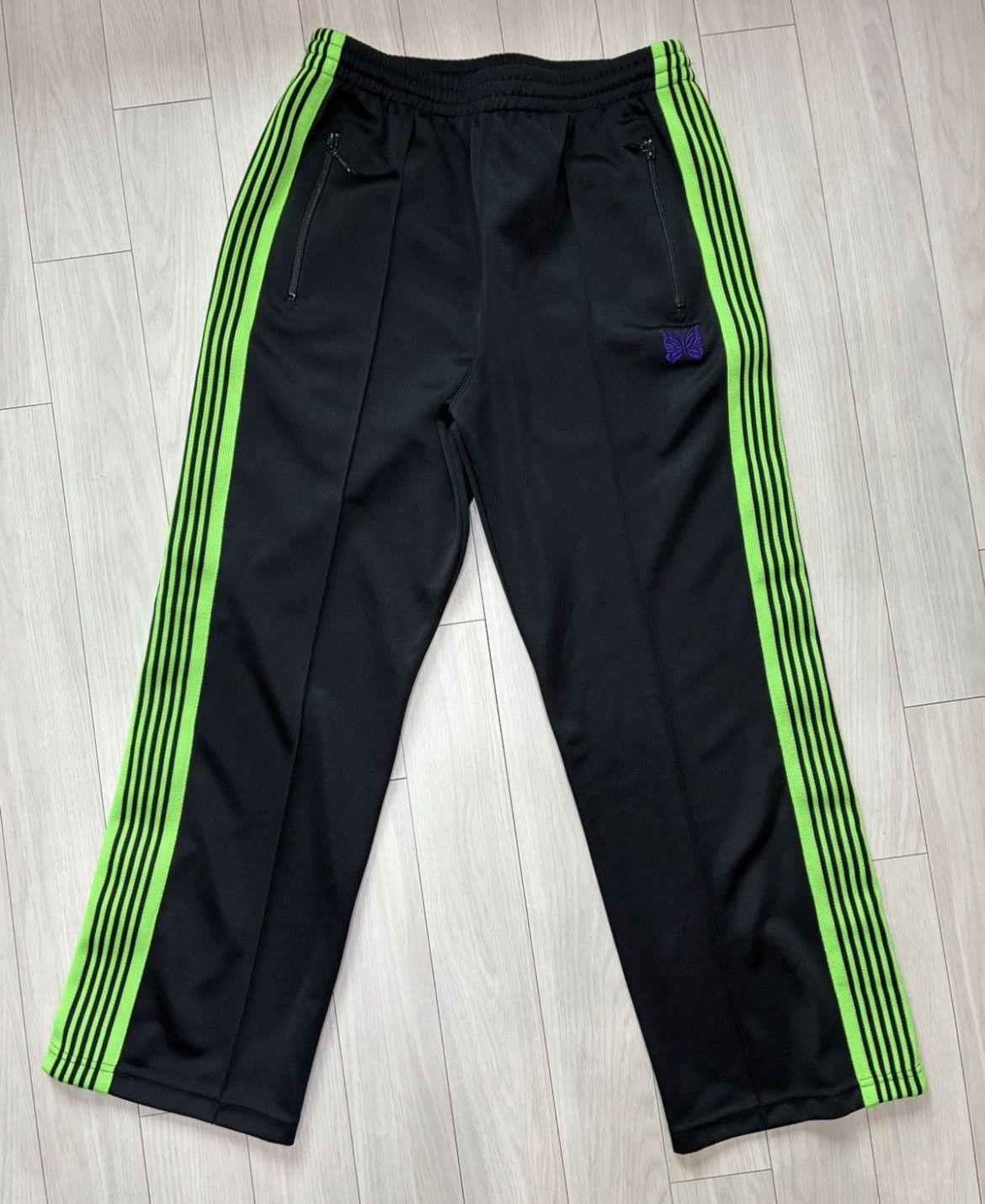 Needles Authentic Needles Nepenthes Straight Leg Track Pants Black Size US 32 / EU 48 - 1 Thumbnail