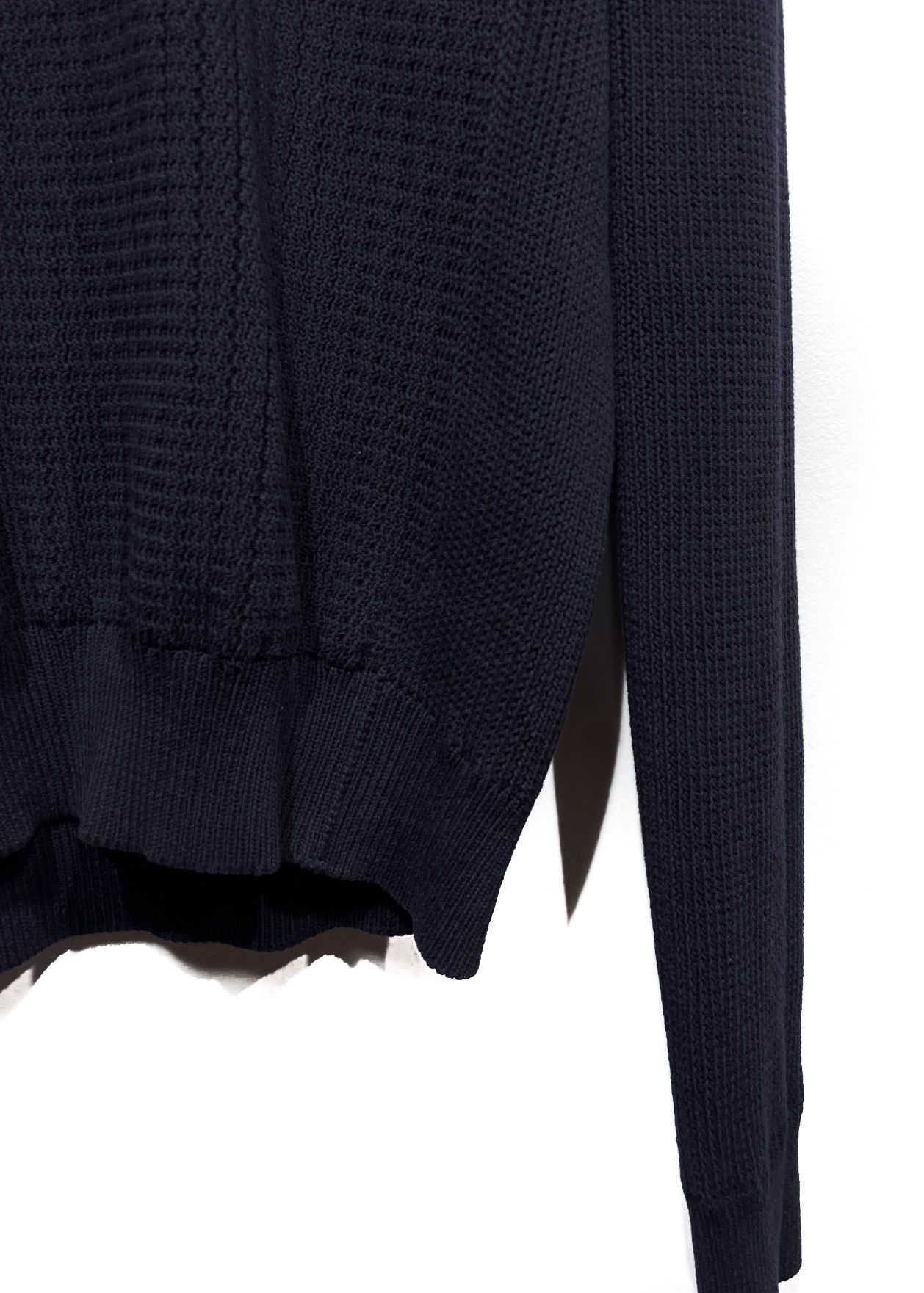 Lanvin Lanvin Navy Cotton Knit Sweater Size US L / EU 52-54 / 3 - 4 Thumbnail