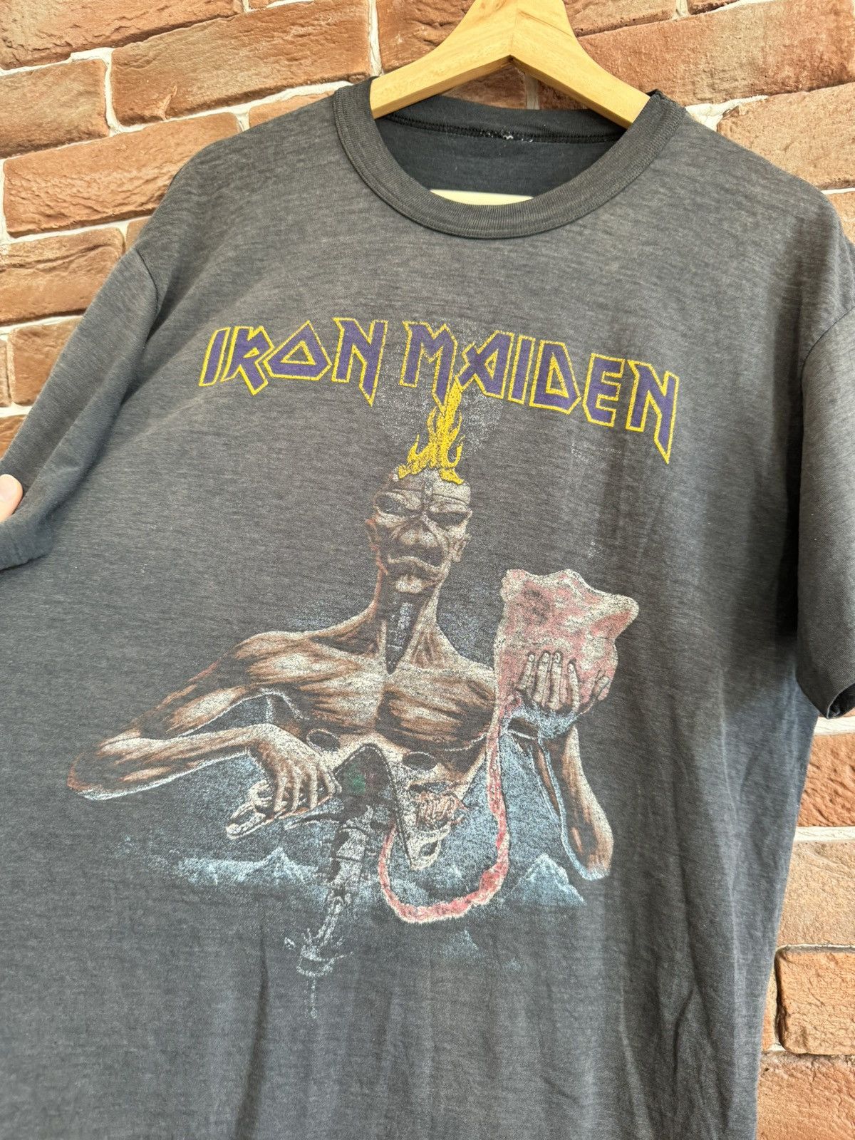 Band Tees 1988 Iron Maiden Seventh Son of a Seventh Son world tour Size US L / EU 52-54 / 3 - 3 Thumbnail
