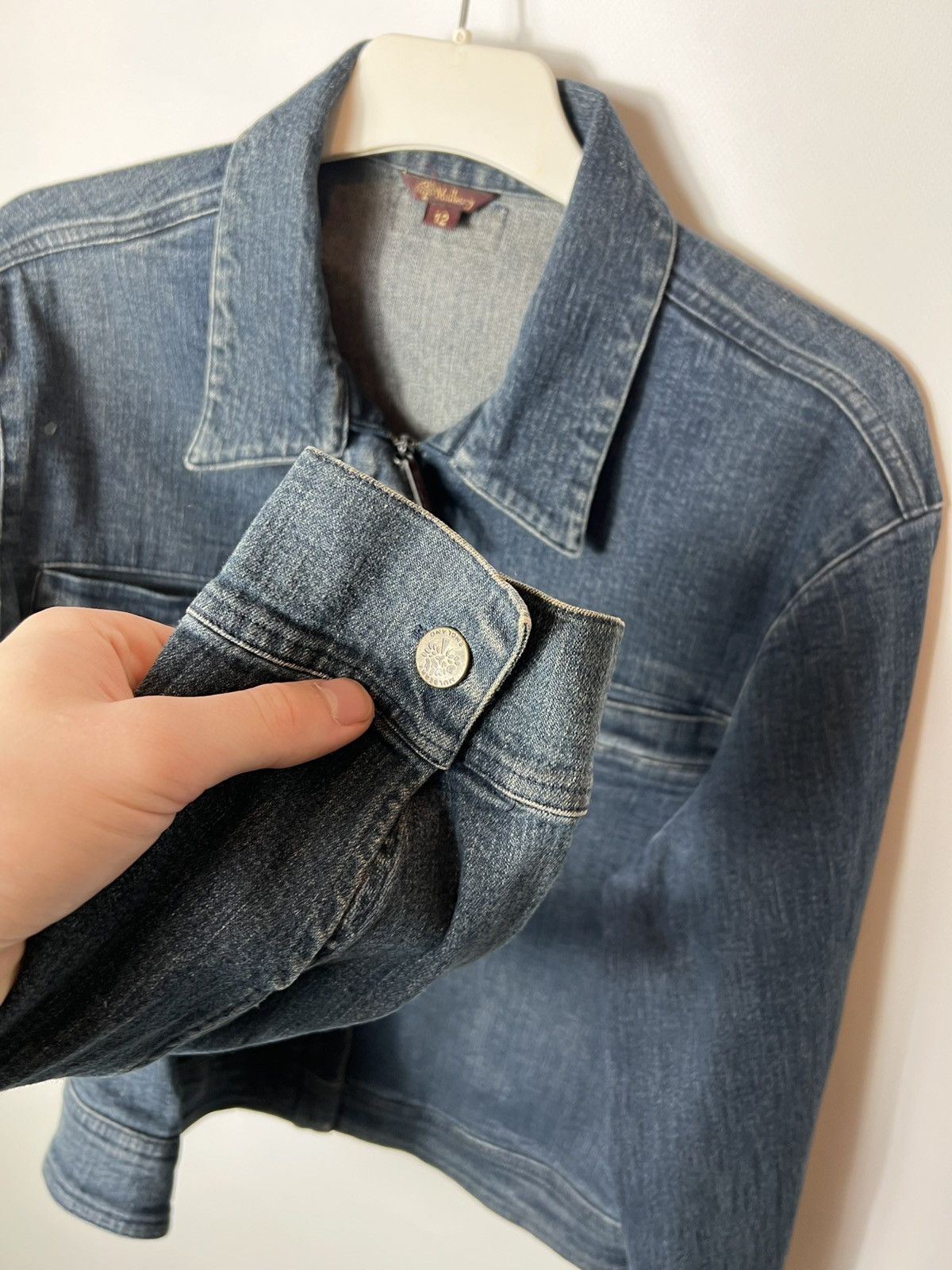 Mulberry Vintage luxury 90s y2k Mulberry Denim Jacket Size UK 12 Size M / US 6-8 / IT 42-44 - 7 Thumbnail