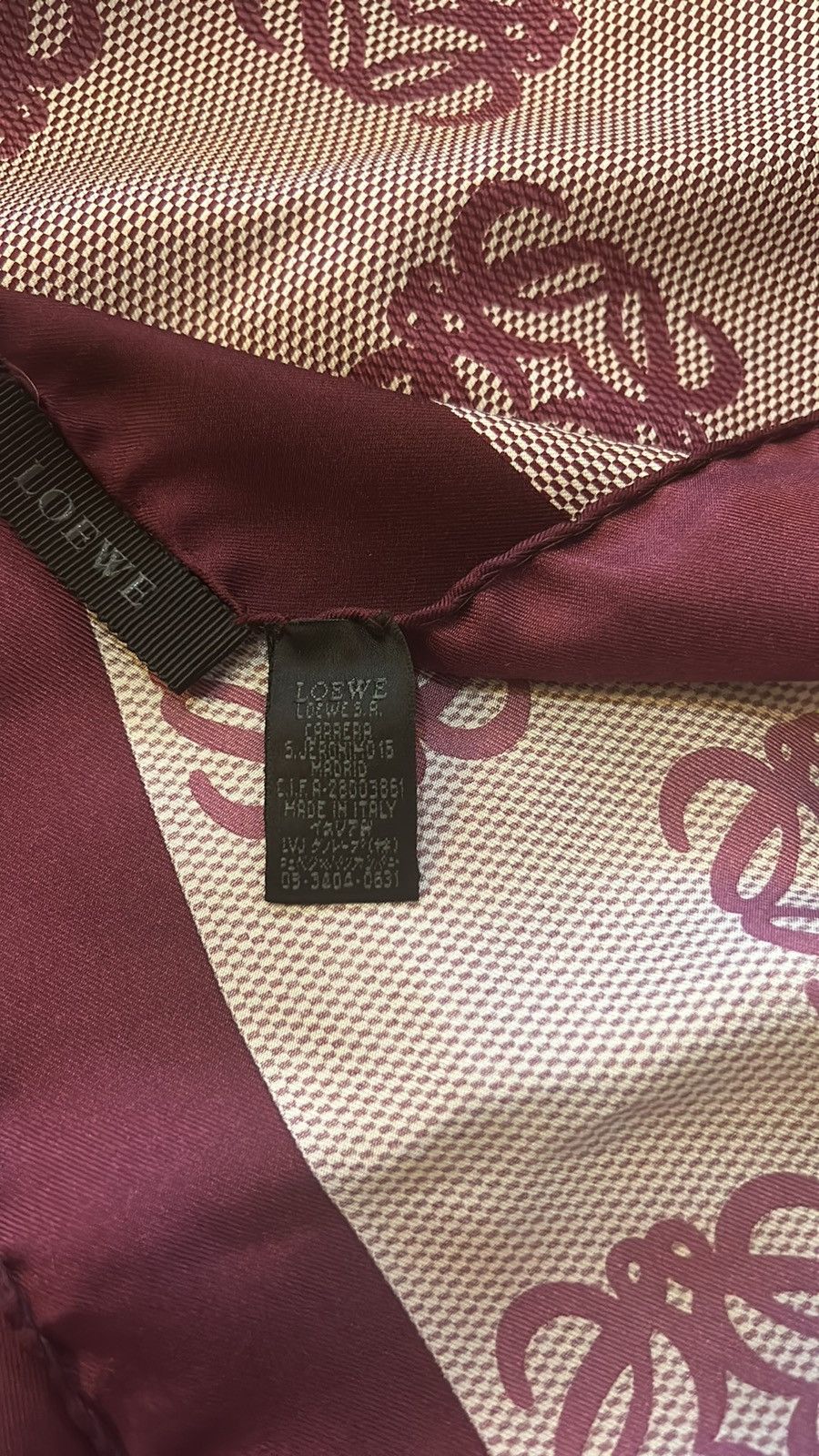 Loewe Loewe Silk Scarf Size ONE SIZE - 6 Thumbnail
