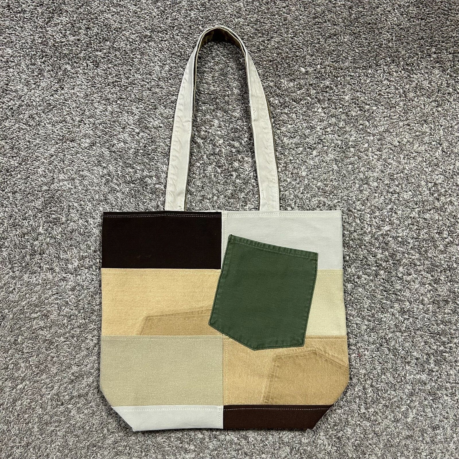 Dickies × Handmade Handmade Bag Patchwork Denim Tote Bag Shoulder Bag Canvas Size ONE SIZE - 3 Thumbnail