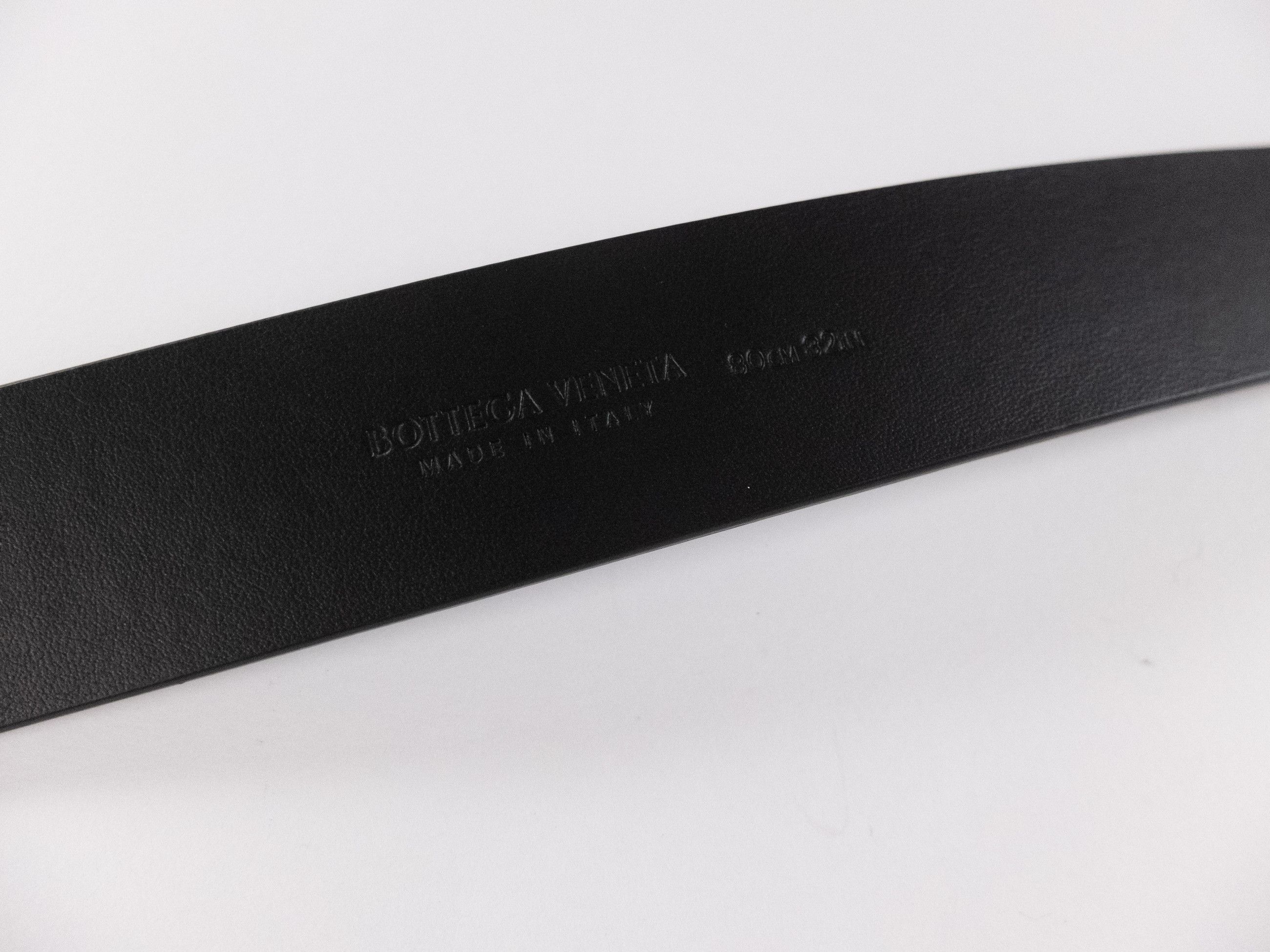 Bottega Veneta BOTTEGA VENETA Twist black leather belt 80 Size ONE SIZE - 10 Thumbnail