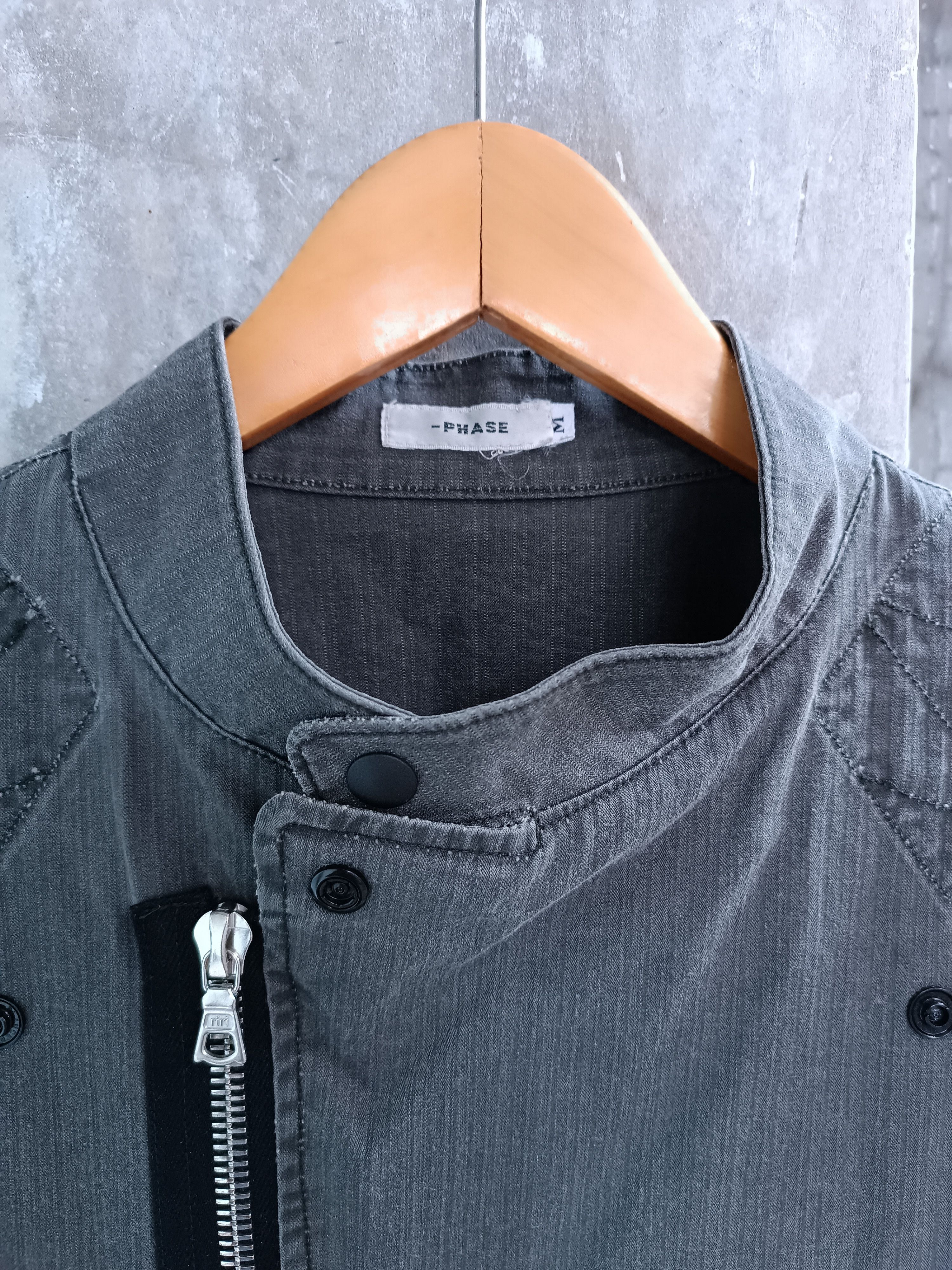 Japanese Brand × Vintage PHASE COTTON CANVAS BIKER JACKET Size US M / EU 48-50 / 2 - 6 Thumbnail