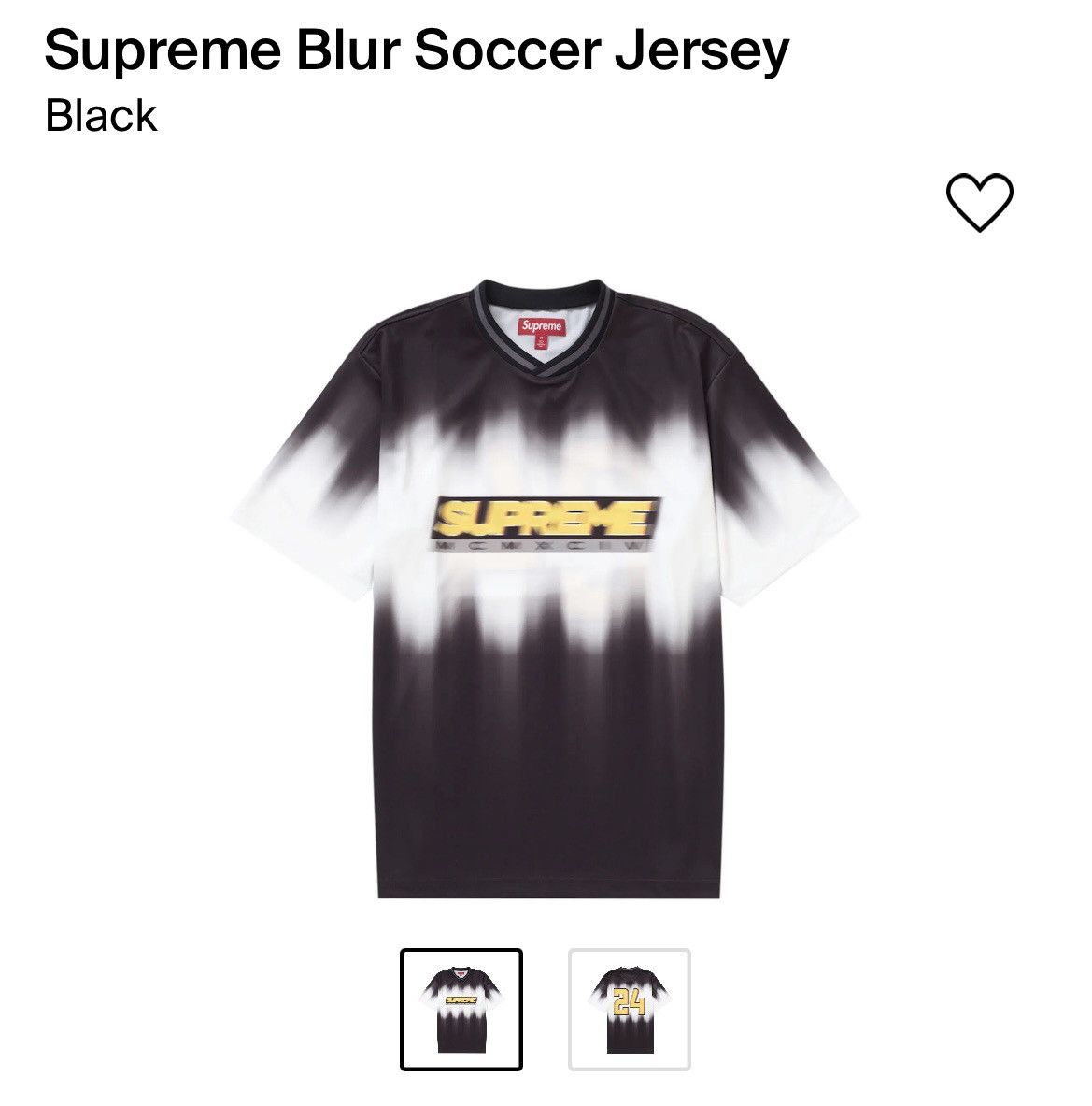 Supreme Supreme Blur soccer jersey | Grailed