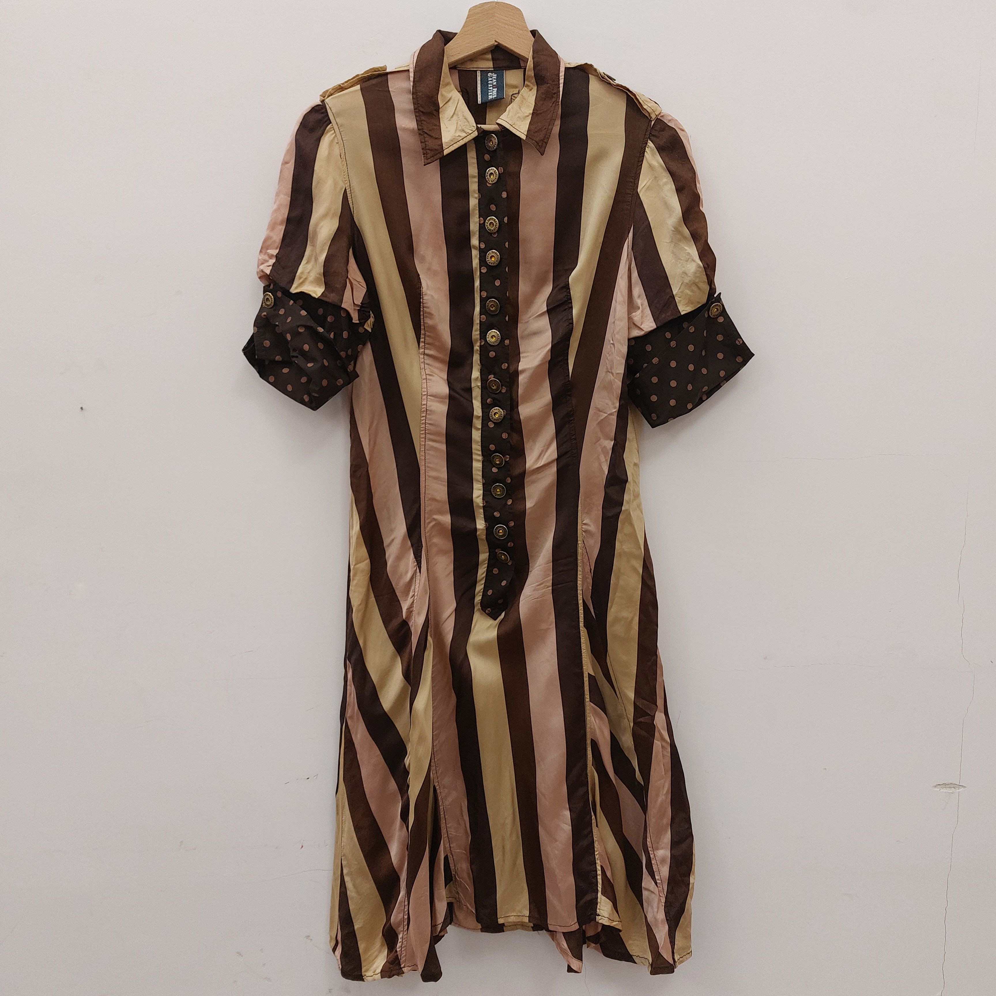 Jean Paul Gaultier Jean Paul Gaultier vintage viscose shirt dress Size S / US 4 / IT 40 - 1 Thumbnail