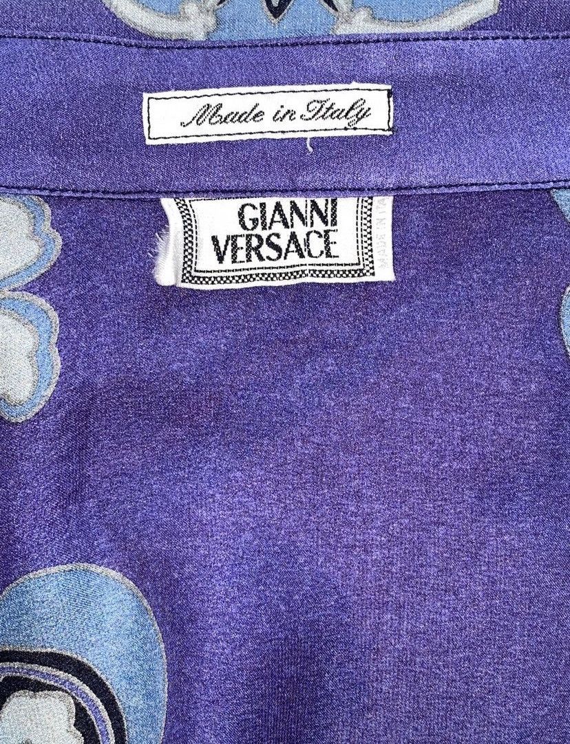 Versace VINTAGE GIANNI VERSACE FLORAL LONG SLEEVE SHIRT Size US M / EU 48-50 / 2 - 6 Thumbnail