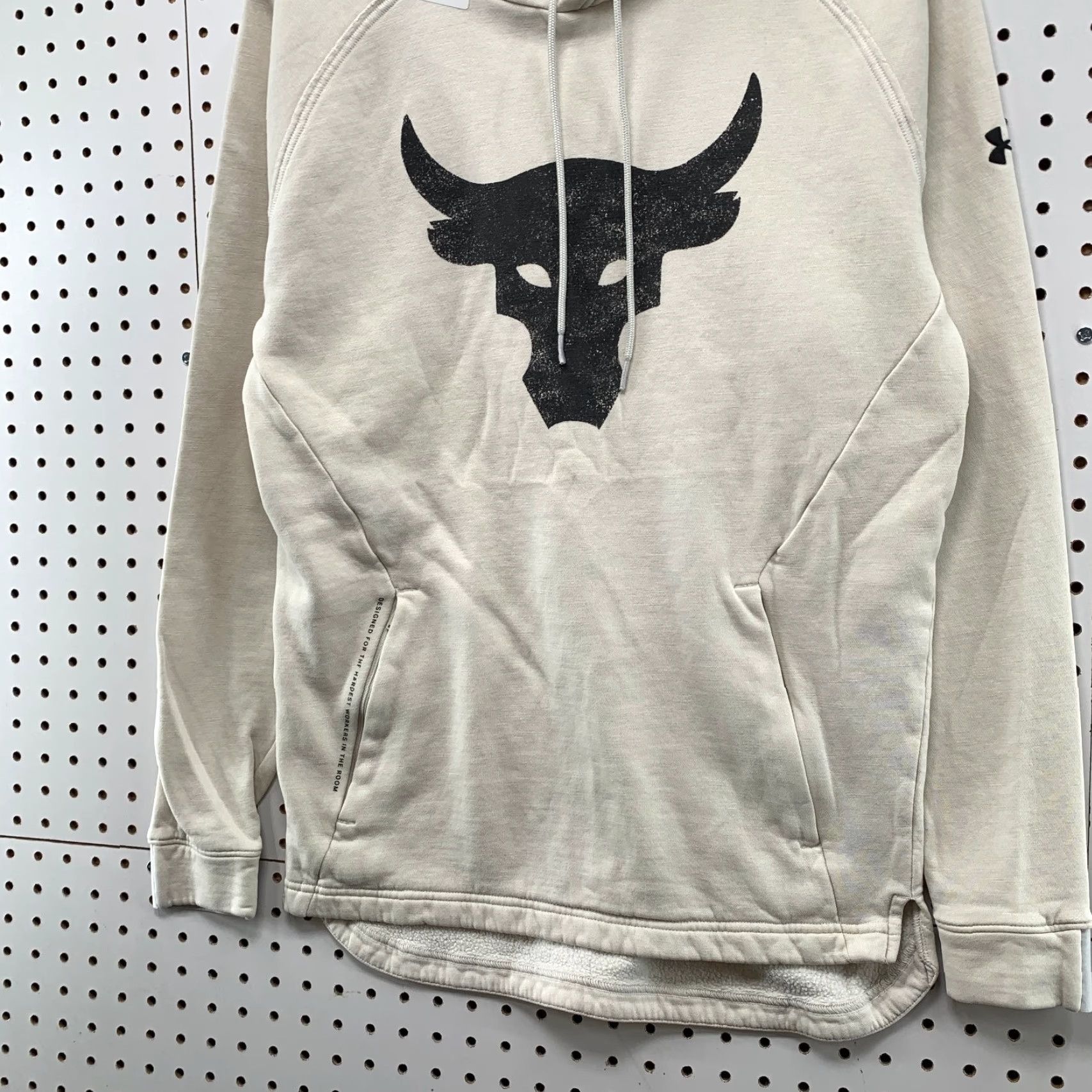 Under Armour Under Armour Project Rock Hoodie Sweatshirt Men Small Beige Blood Sweat Respect Hoodie Mens Small Beige Under Armour Project Rock Size US S / EU 44-46 / 1 - 5 Thumbnail