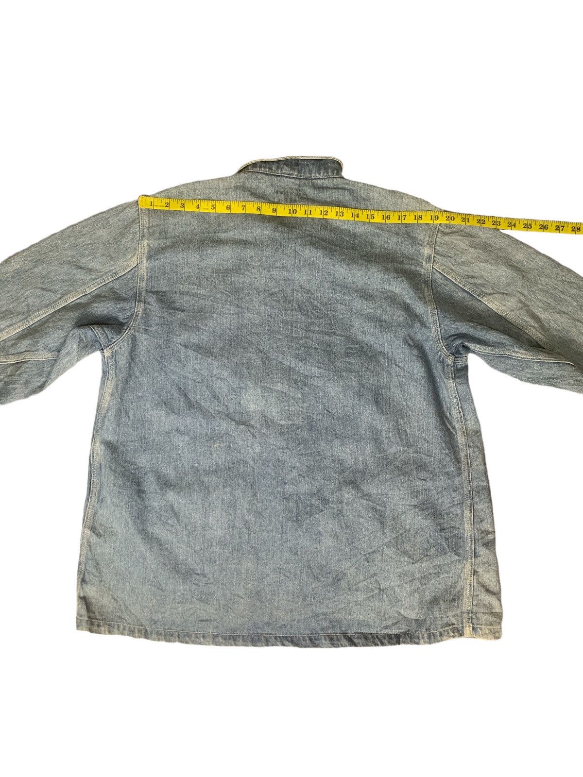 Vintage Rare Design Vintage Collins Chore Denim Jackets Size US L / EU 52-54 / 3 - 13 Thumbnail