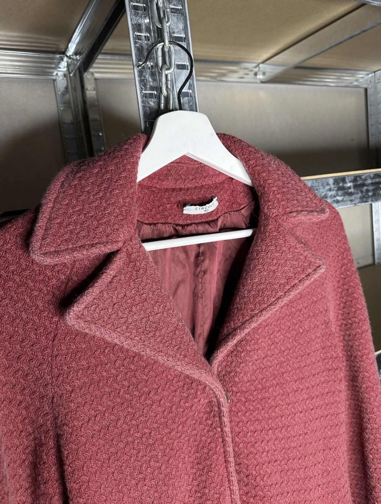 Circolo 1901 Women's Wool Blend Textured Jacket Coat Size 40