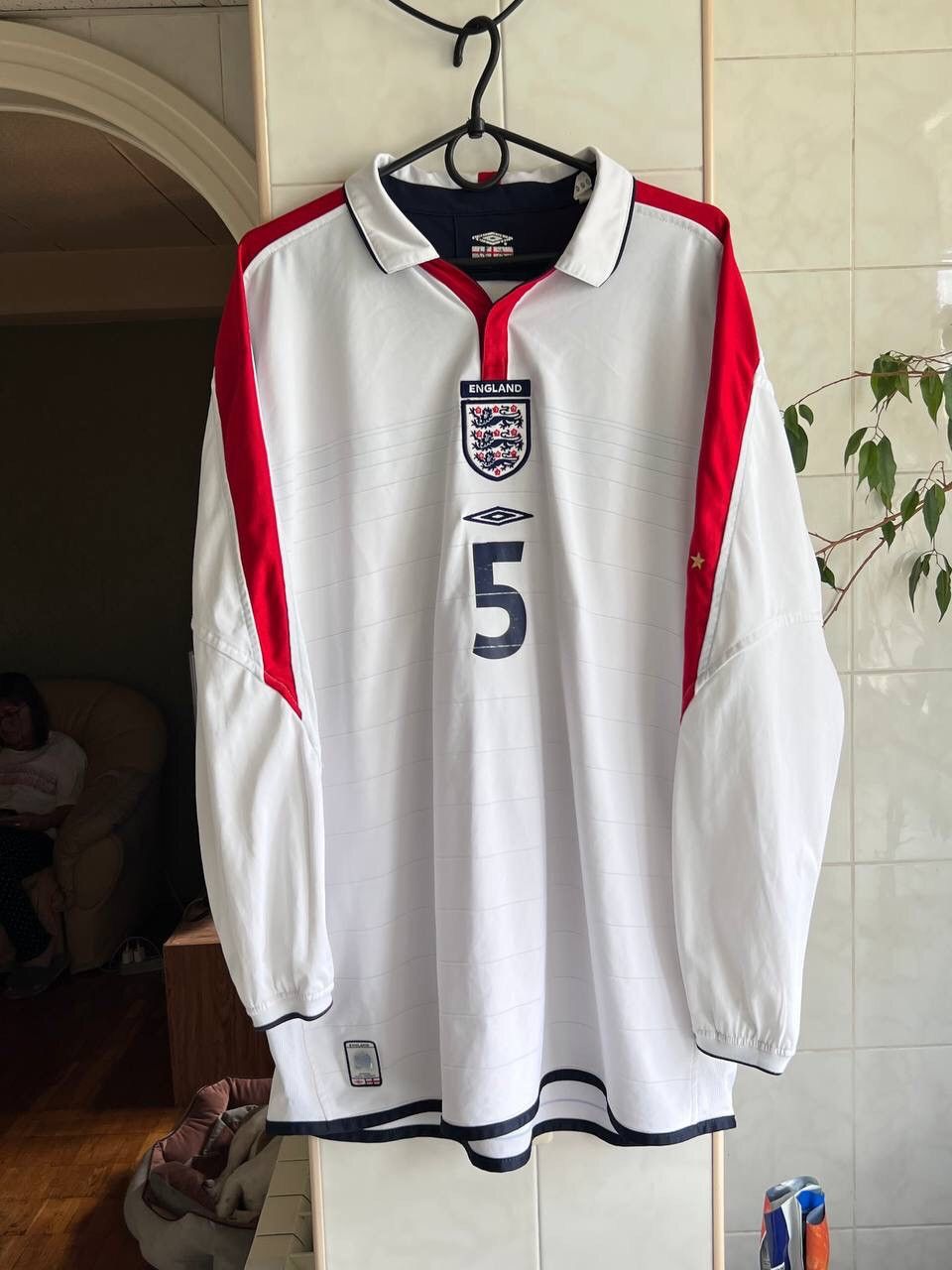 Umbro × Vintage Umbro England 2003 2005 Terry #5 Long Sleeve Jersey Size US L / EU 52-54 / 3 - 1 Thumbnail
