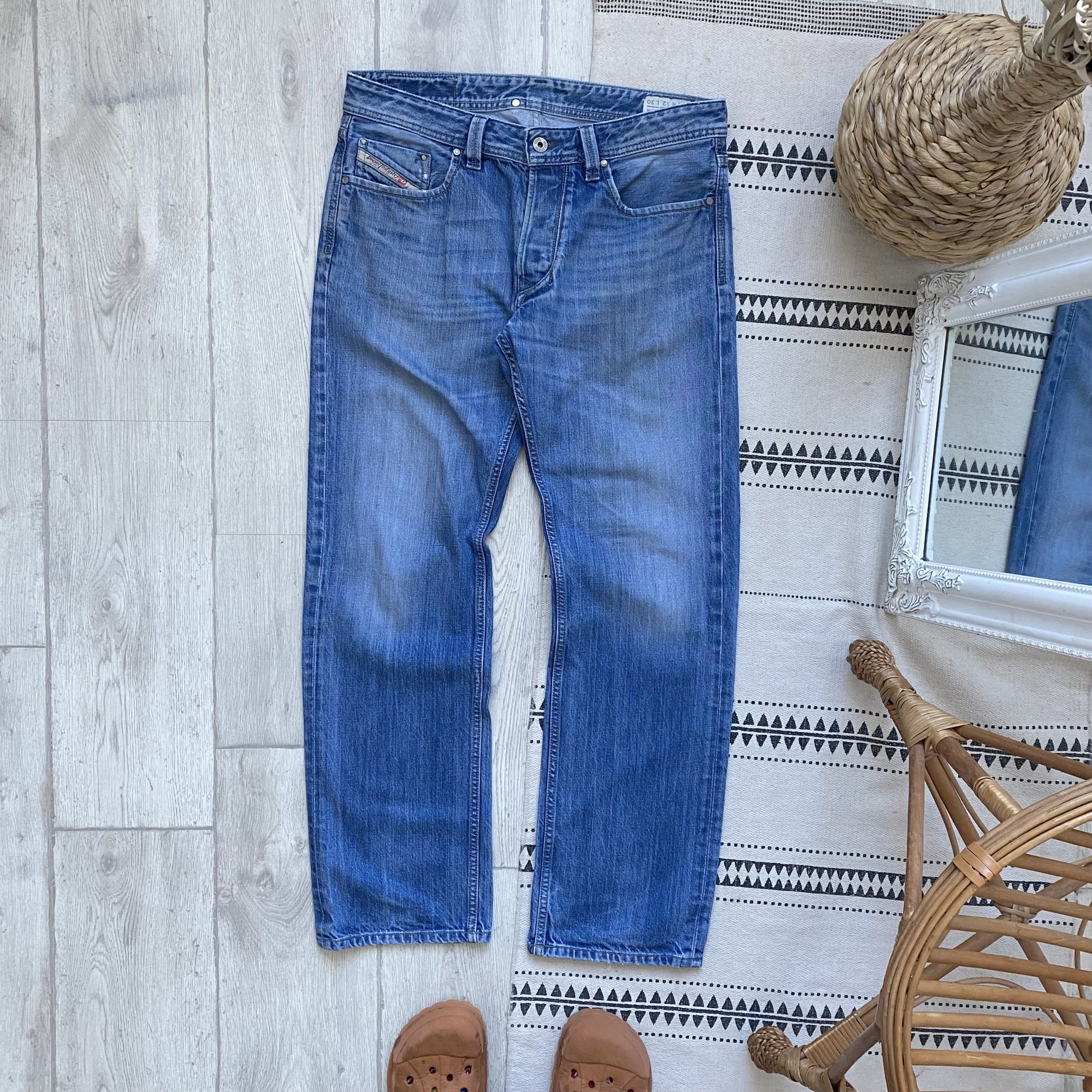 Diesel 👖 Vintage 2000s Diesel Distressed Denim Y2K Retro style Size US 32 / EU 48 - 1 Thumbnail