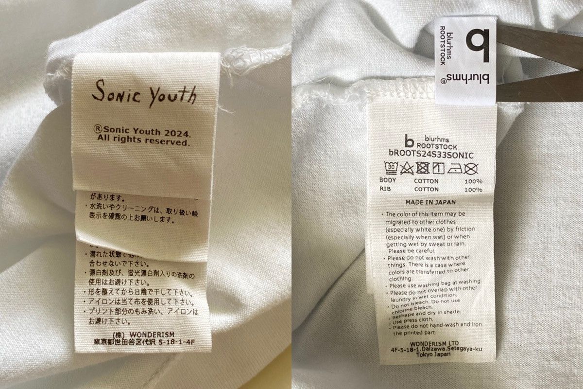 blurhms Rare Blurhms x Sonic Youth “ECHO” Tee Size US S / EU 44-46 / 1 - 5 Thumbnail